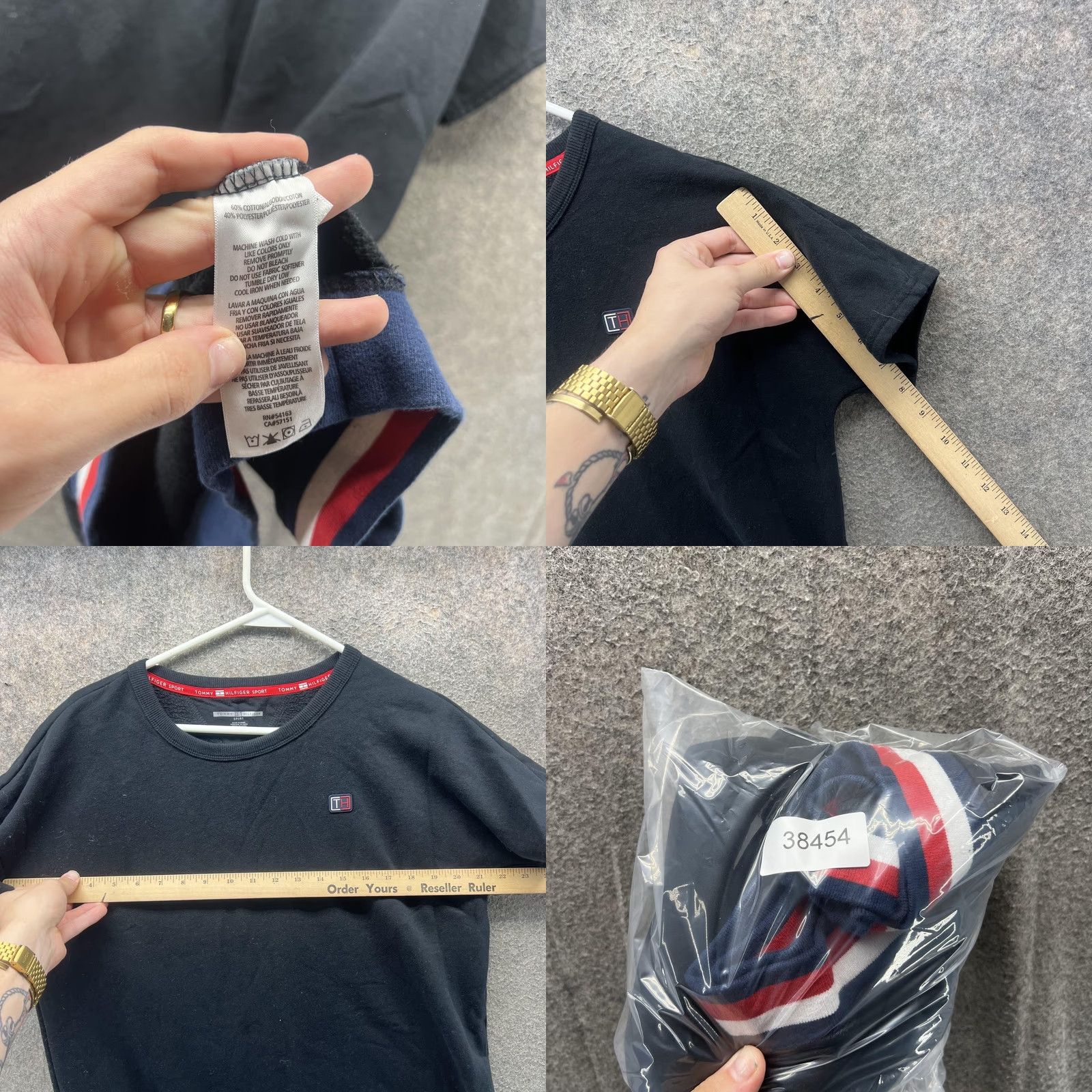 Tommy Hilfiger Tommy Hilfiger Sport Shirt Dress Women Medium Black Crewneck Logo Stripe Hem Tee Size M / US 6-8 / IT 42-44 - 8 Thumbnail