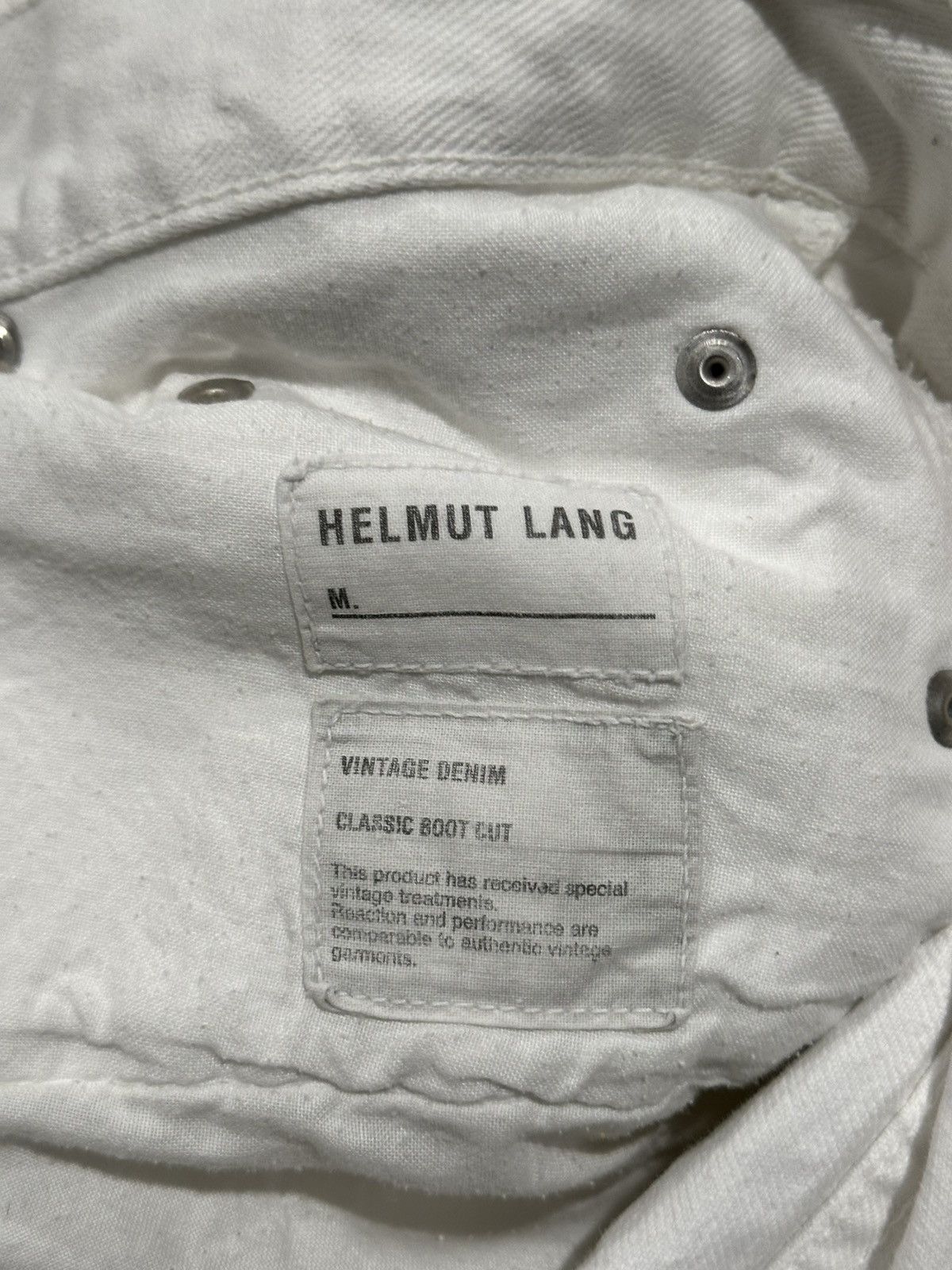 Helmut Lang Vintage White Bootcut Denim Jeans 36 Size US 36 / EU 52 - 6 Thumbnail