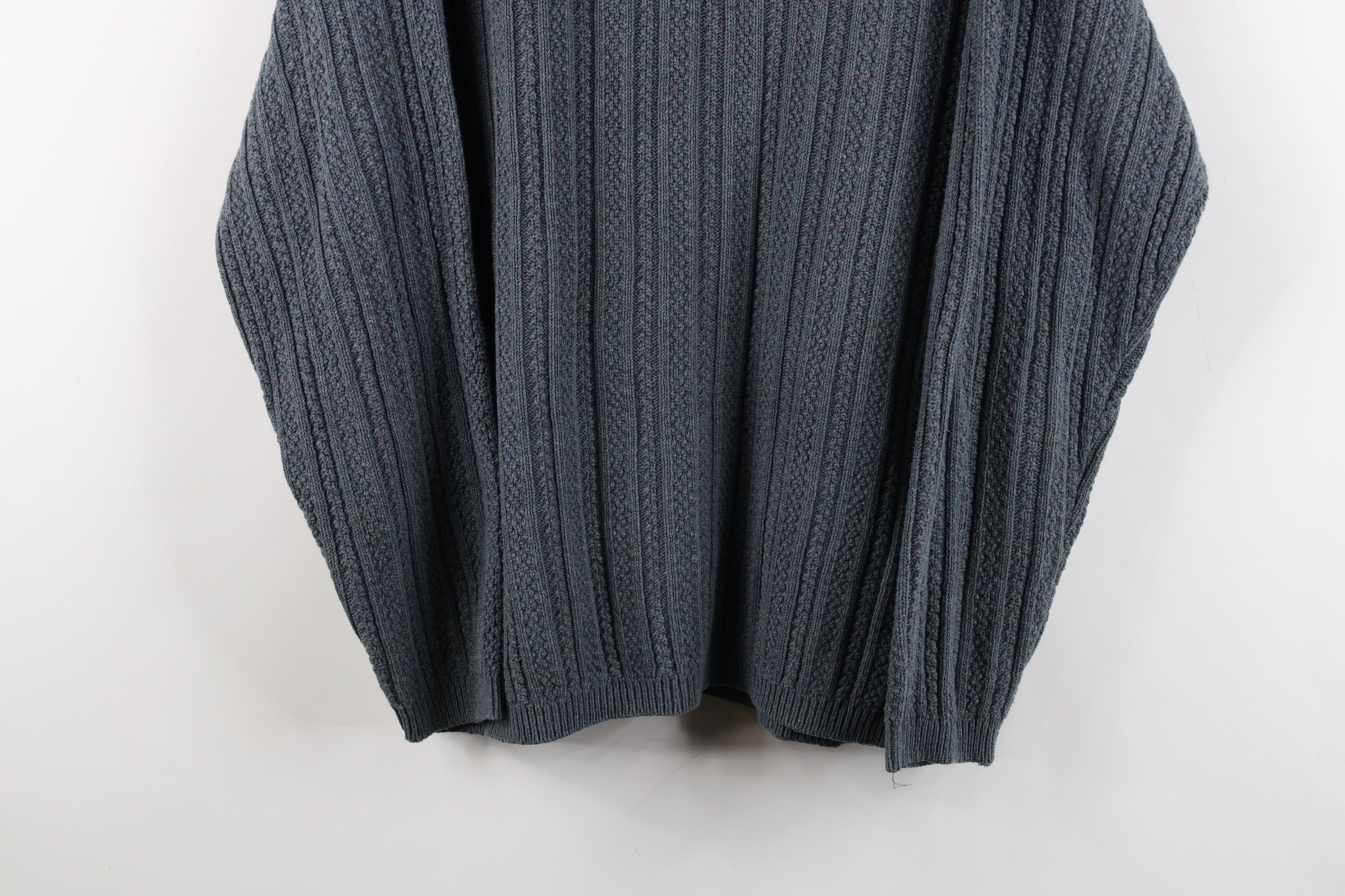 Vintage Vintage 90s Streetwear Framed Ribbed Knit Henley Sweater USA Size US M / EU 48-50 / 2 - 3 Thumbnail