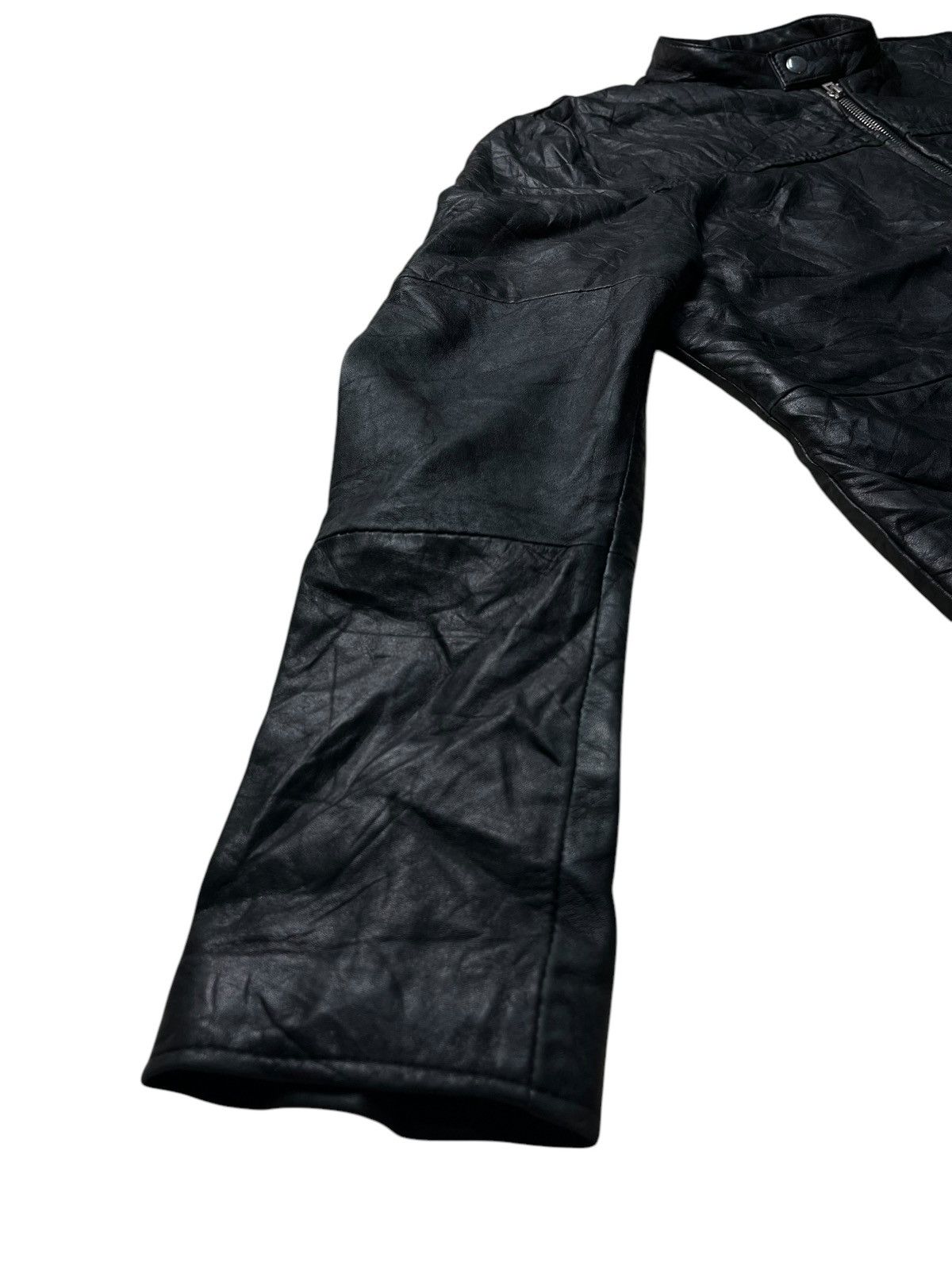 If Six Was Nine RUBIK GENUINE LEATHER LGB STYLE ZIPPED UP JACKET Size US L / EU 52-54 / 3 - 2 Thumbnail