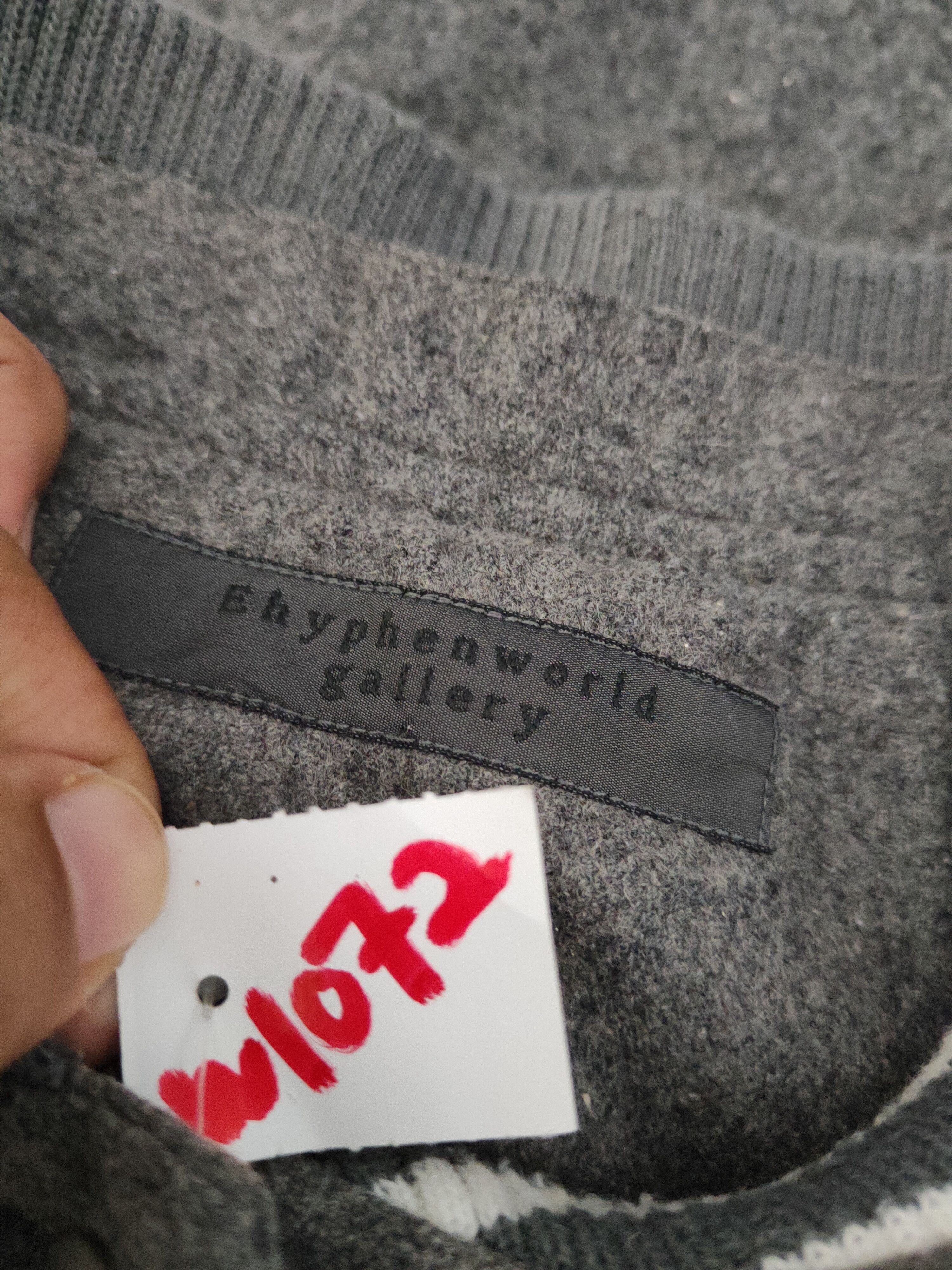 Japanese Brand E Hypen World Gallery Gray Varsity Jackets #W1072 Size US S / EU 44-46 / 1 - 12 Thumbnail