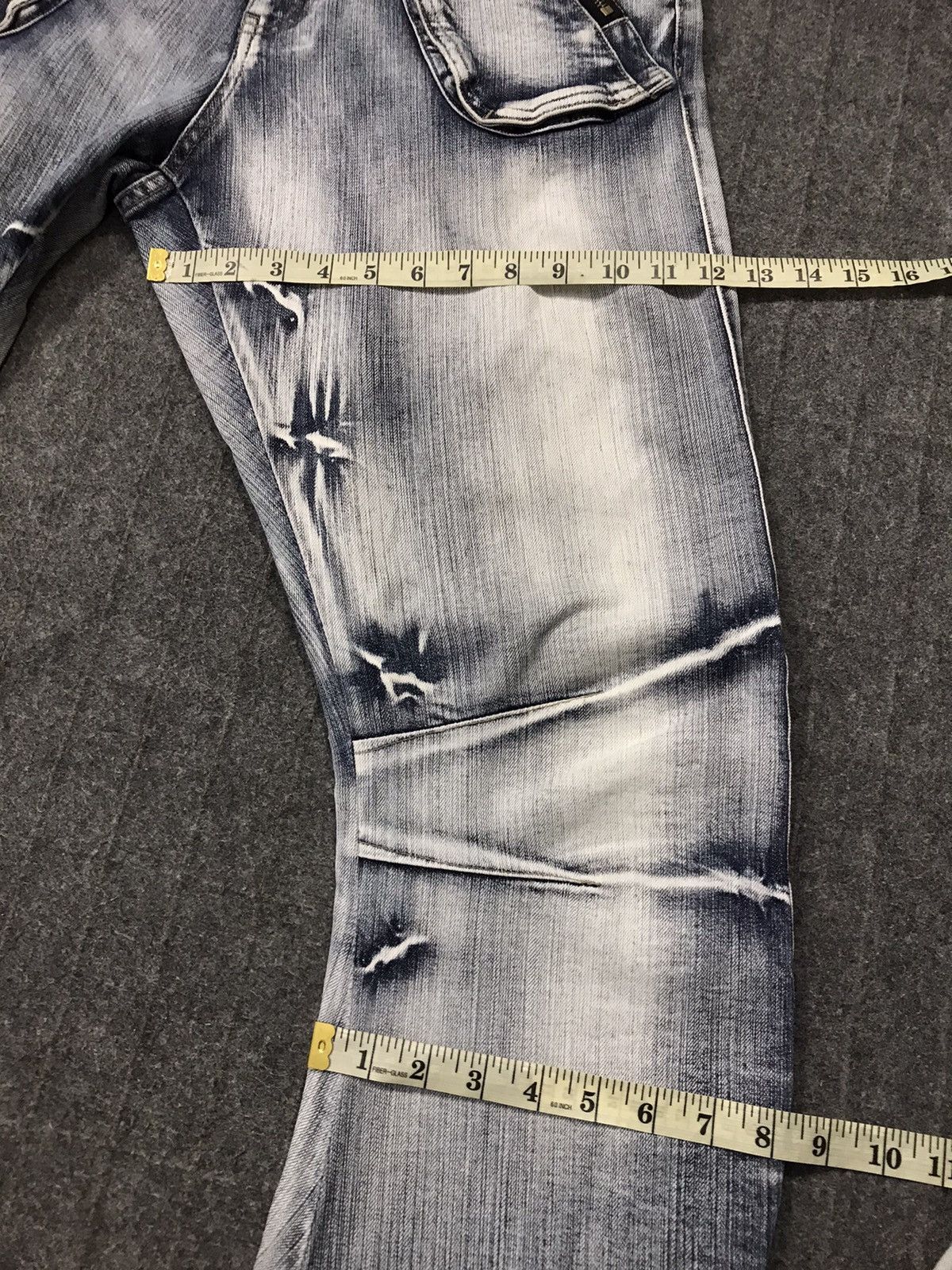 PPFM × Vintage Vintage Ppfm Twirl Punk Zipper Light Wash Jeans Size US 33 - 16 Thumbnail