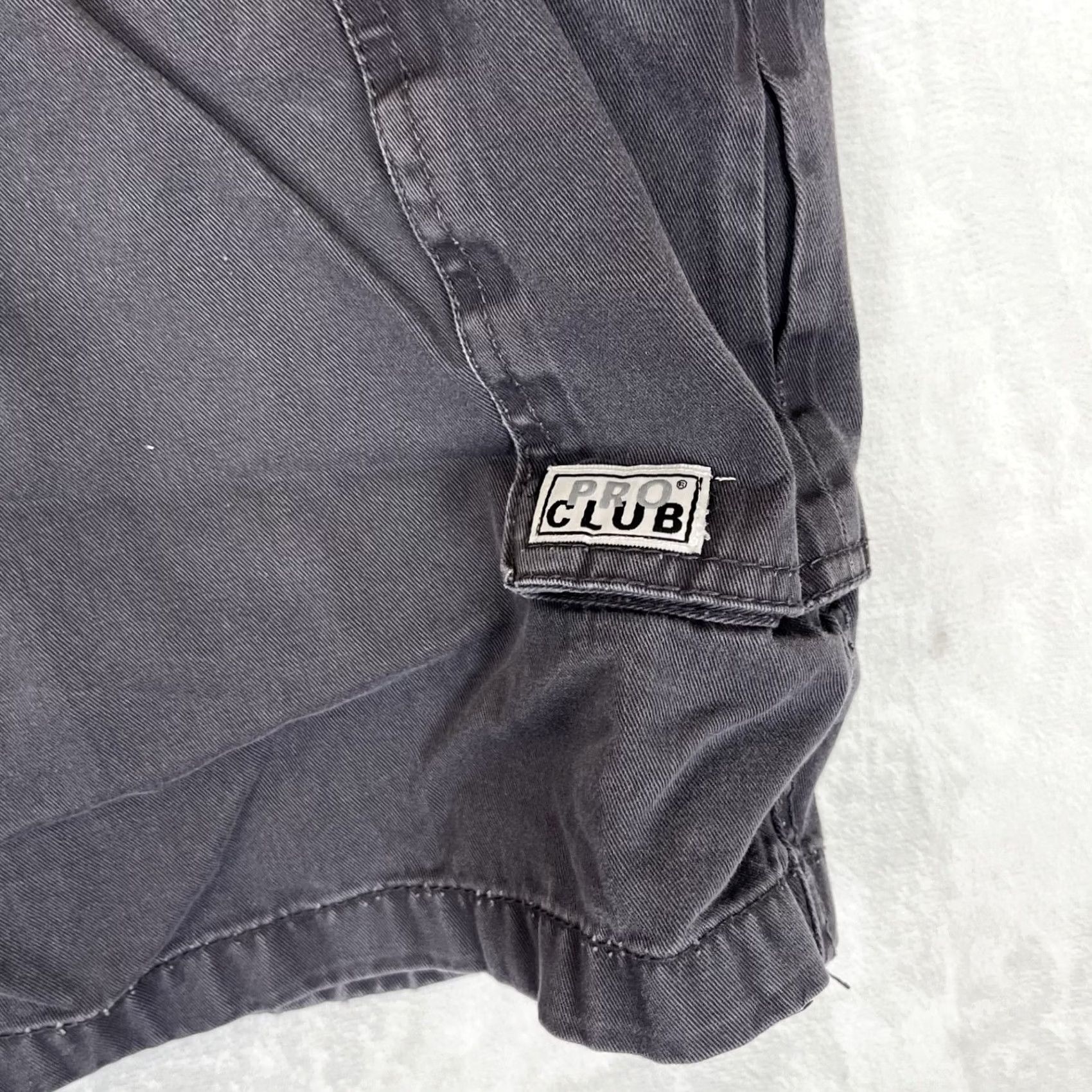 Vintage Pro Club Cargo Shorts Mens Size 40 Gray 12 Inseam Baggy Size US 40 / EU 56 - 2 Thumbnail