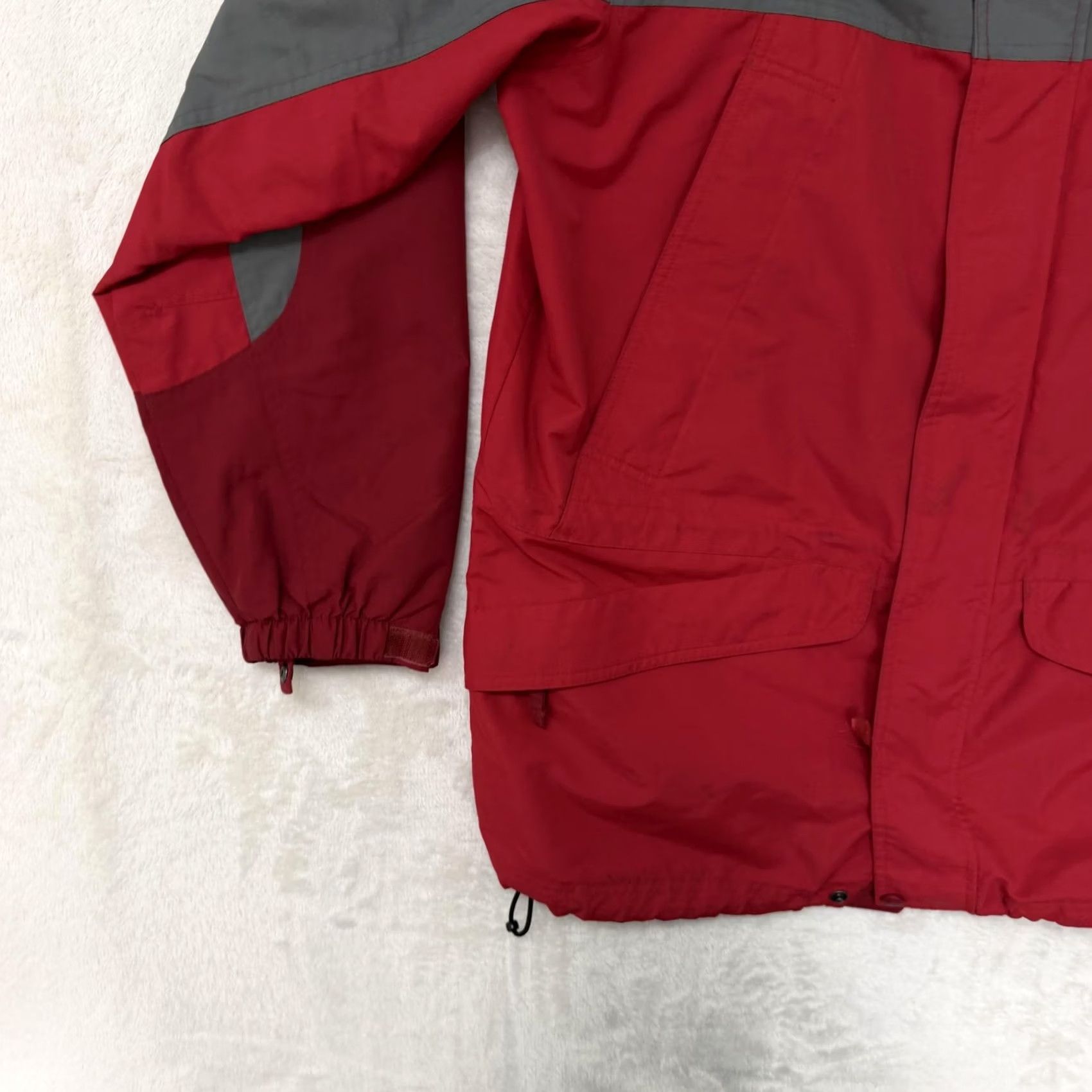 Vintage LL Bean Jacket Mens M Red Hooded Windbreaker Nylon Full Zip Outdoor Winter Branded Logo Zip Pockets Size US M / EU 48-50 / 2 - 7 Thumbnail