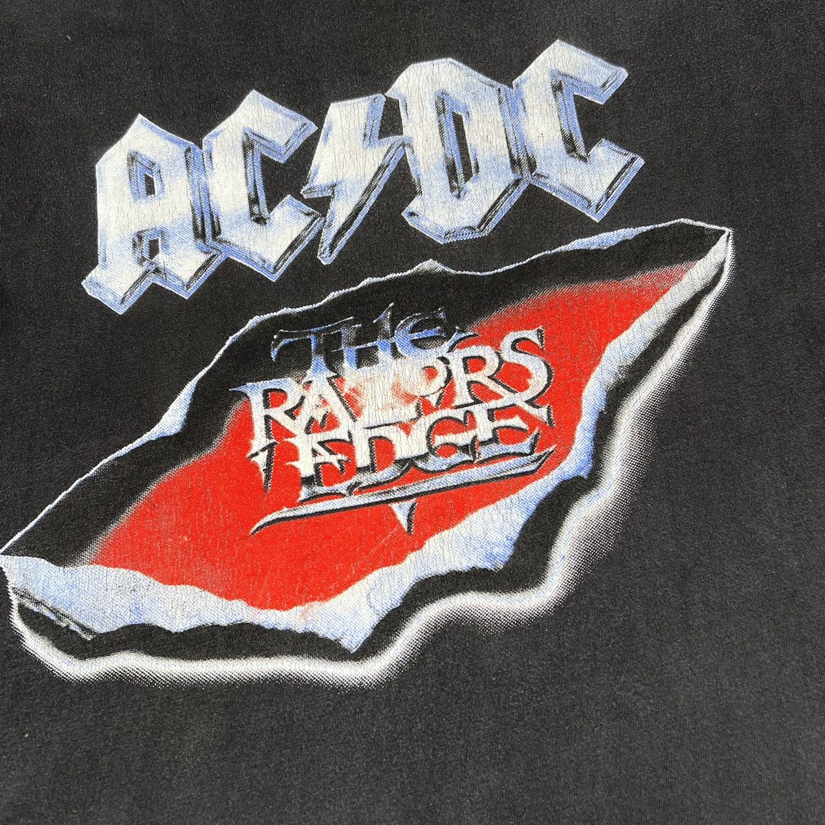 AC/DC Vintage 1990 AC/DC ‘The Razors Edge’ Euro T Shirt Size US L / EU 52-54 / 3 - 4 Thumbnail
