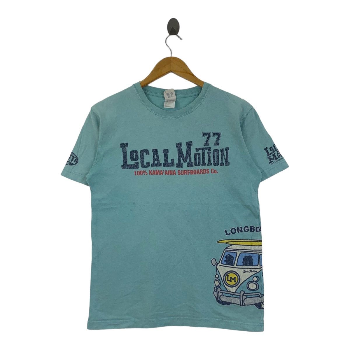 Vintage LOCAL MOTION HAWAII Kama Aina Surfboard Tee Shirt Top Beach Size S / US 4 / IT 40 - 1 Thumbnail