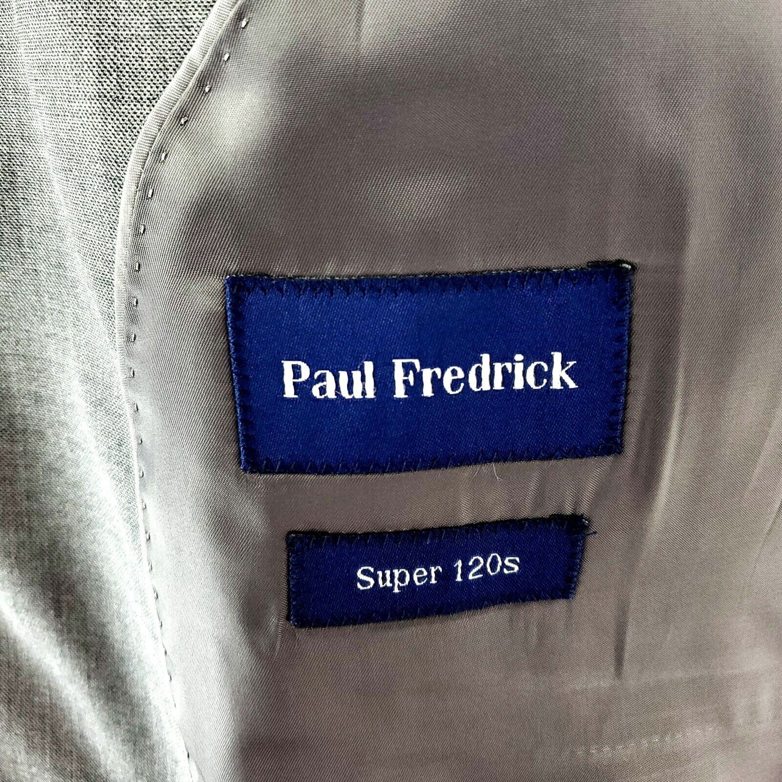Paul Fredrick Paul Fredrick Super 120s Wool 2 Button Blazer 42L Or Slim Fi Size 42L - 7 Thumbnail