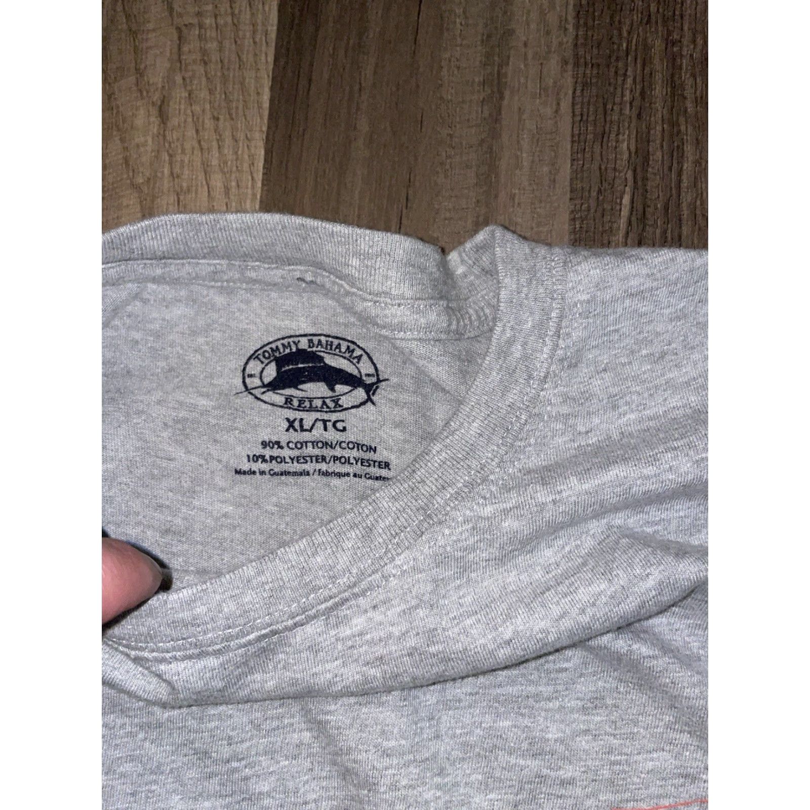 Tommy Bahama Tommy Bahama Martini T-Shirt Grey XL Mens T-Shirt Largest Size XL Gray Aloha American Size US XL / EU 56 / 4 - 4 Thumbnail