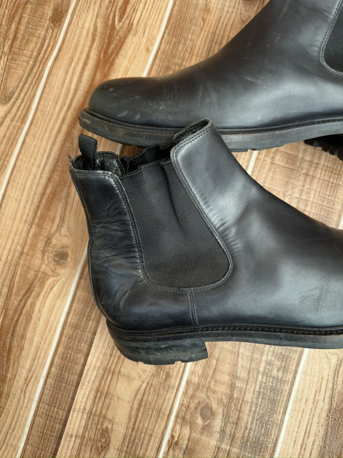 Prada Prada Black Leather Mens Vintage Chelsea Boots Size US 9 / EU 42 - 15 Thumbnail