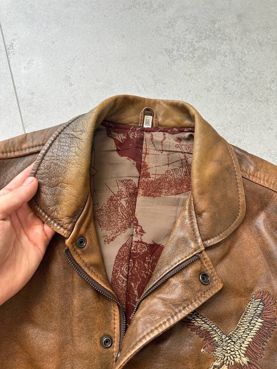 Vintage Vintage PARTICULIER AIR FORCE Leather Aviator Bomber Jacket Size US L / EU 52-54 / 3 - 6 Thumbnail