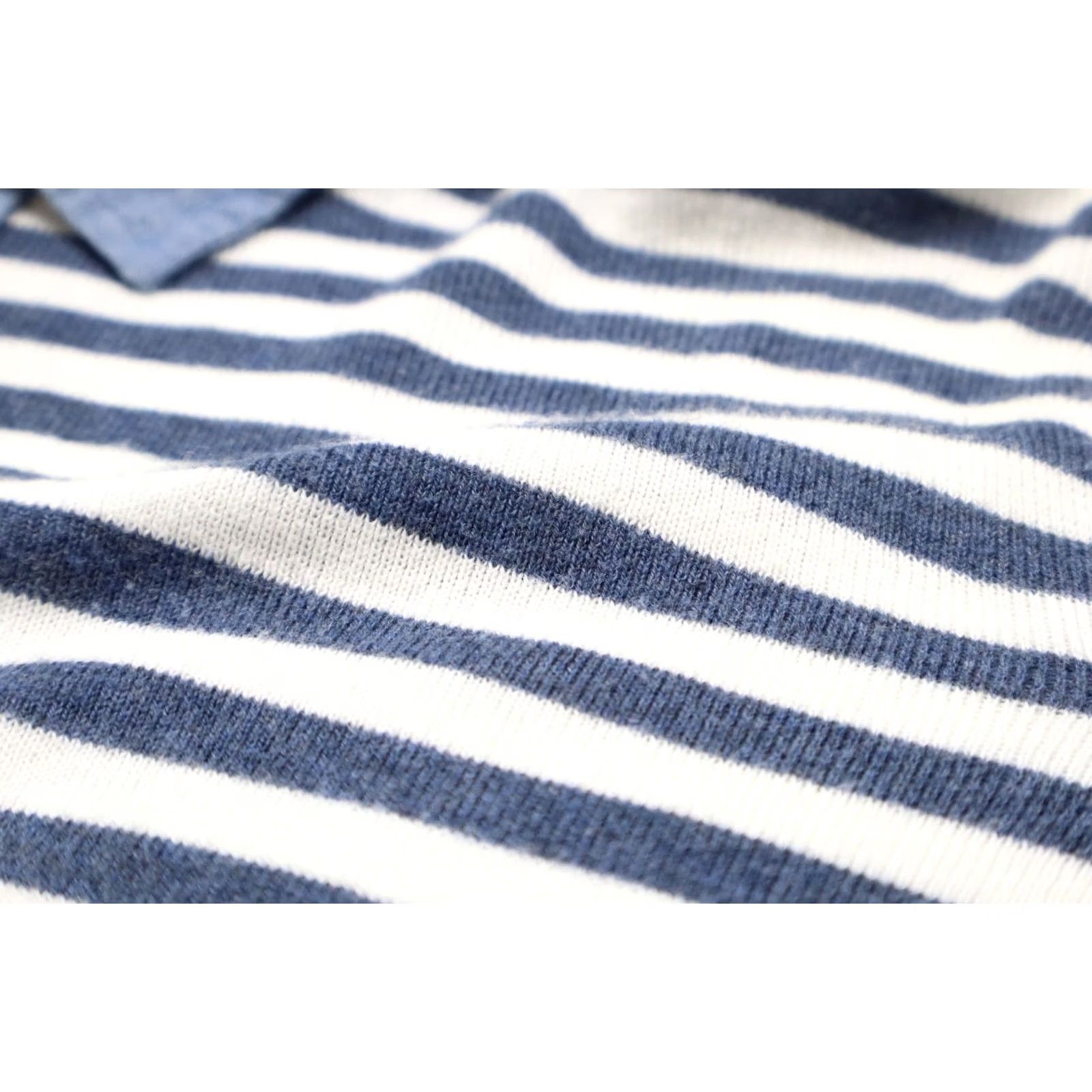 Gant Gant New Haven Jumper Men's Medium Pullover Soft Striped Polo Collar Blue Size US M / EU 48-50 / 2 - 6 Thumbnail
