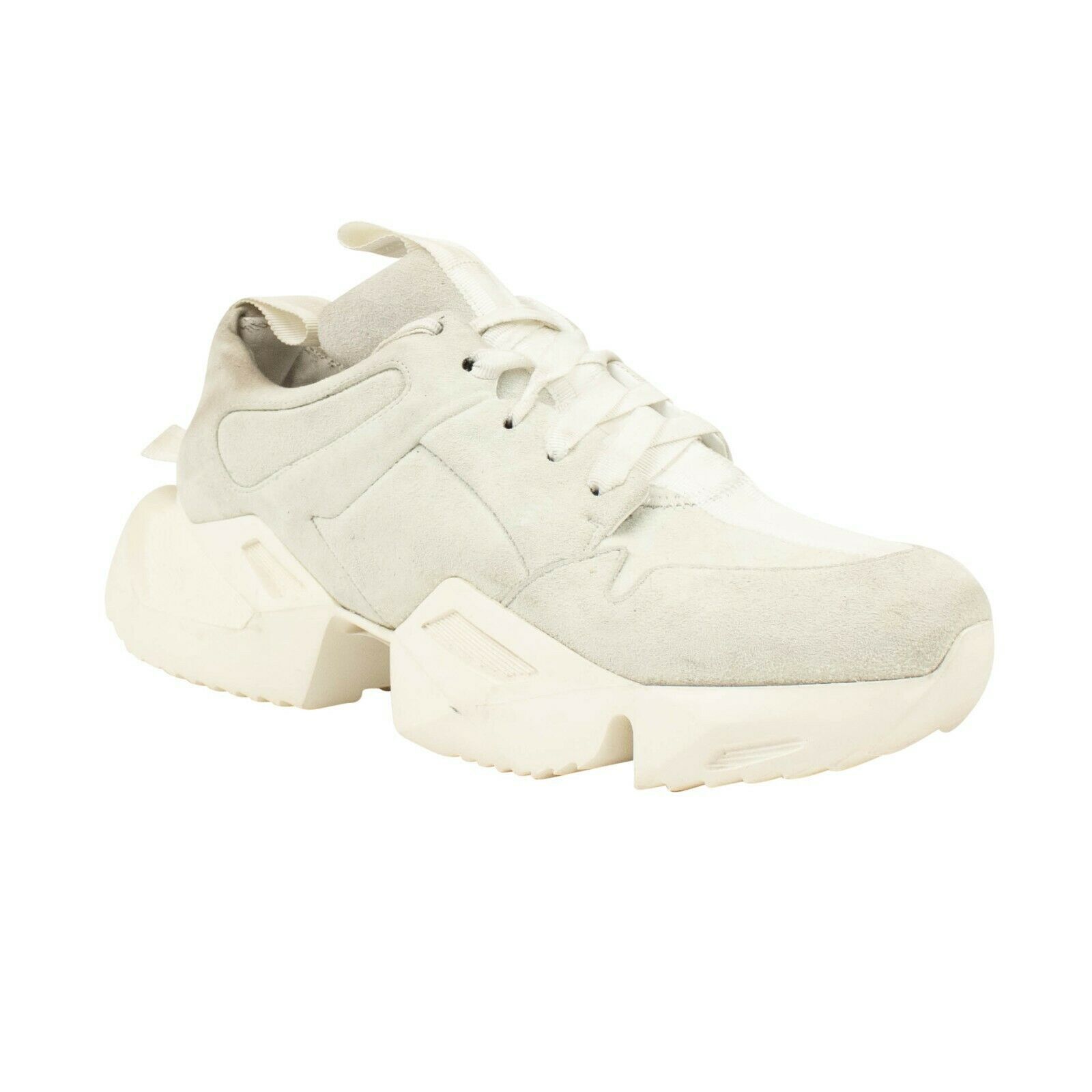 image of Unravel Project White Chunky Heel Shoes Sneakers Size 40, Women's