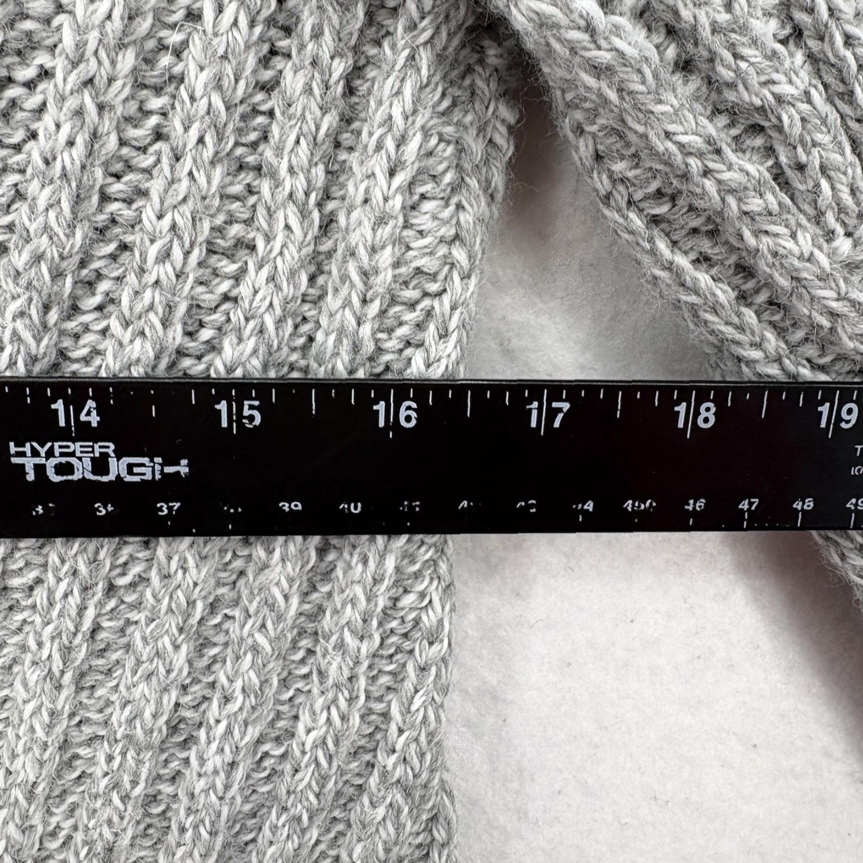 Vintage SAOL Sweater Womens Medium Gray Wool Blend Cable Knit Crewneck Fisherman Ireland Size M / US 6-8 / IT 42-44 - 7 Thumbnail