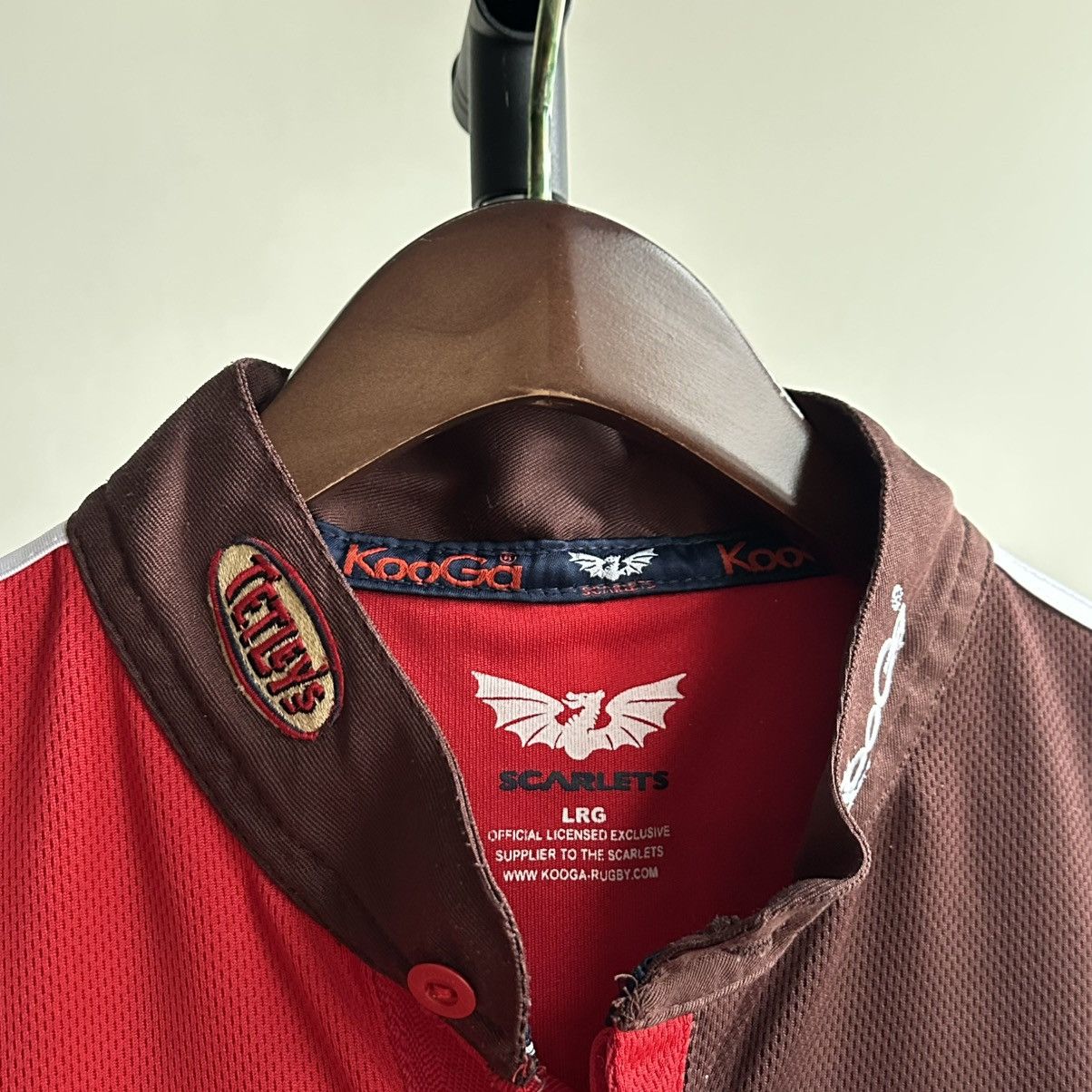 Vintage Vintage KooGa Llanelli Scarlets Stradey Park Rugby Jersey Size US L / EU 52-54 / 3 - 4 Thumbnail