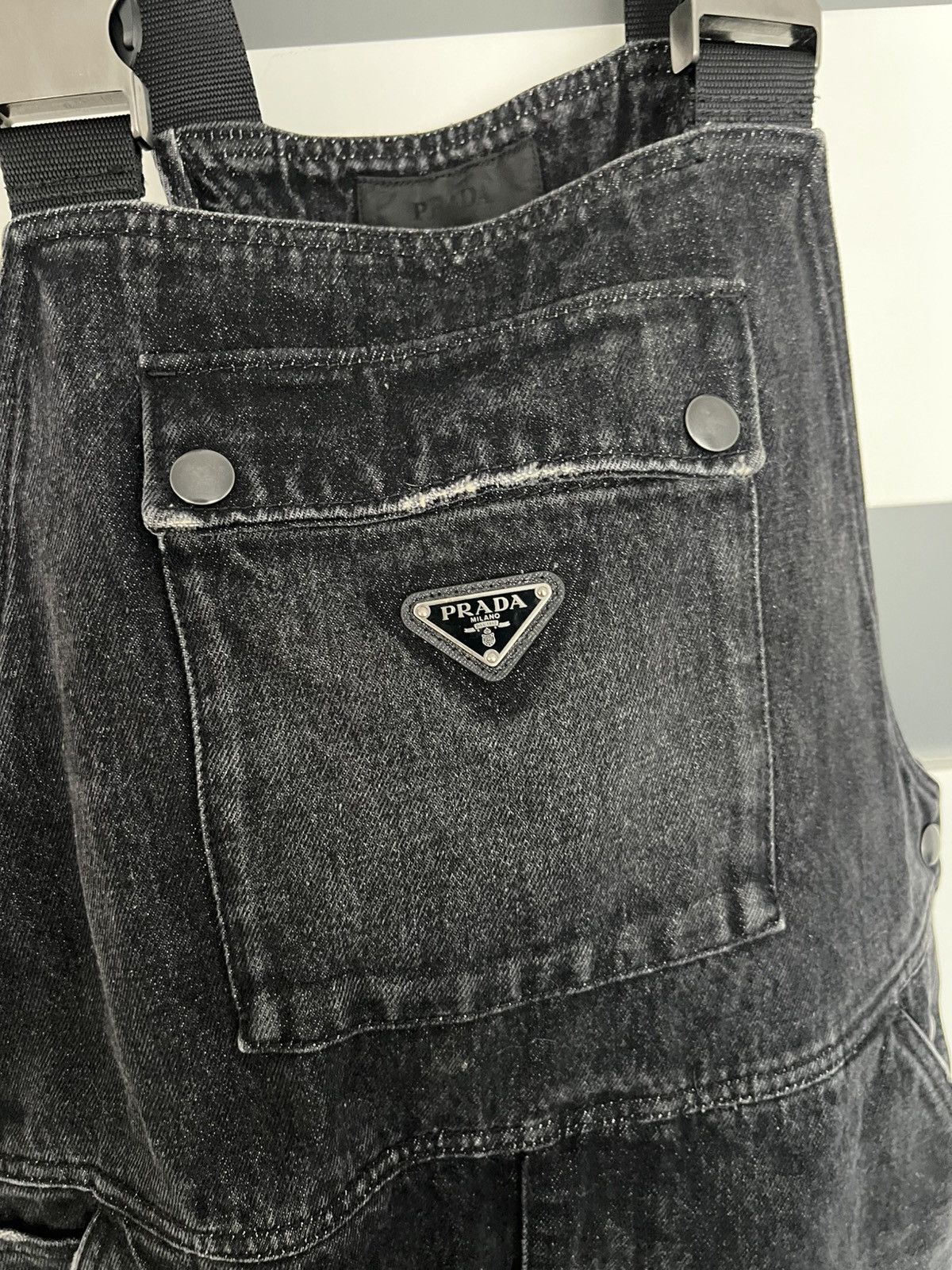 Prada Prada overall denim jumpsuit Size US 34 / EU 50 - 6 Thumbnail