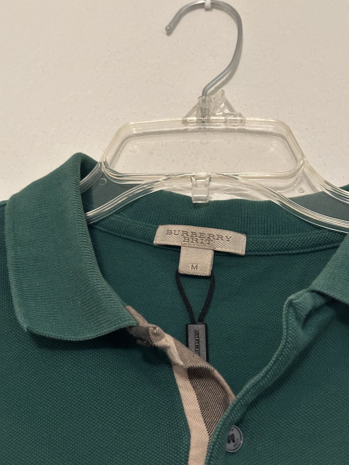 Burberry × Designer × Vintage Burberry Green Polo men’s medium Size US M / EU 48-50 / 2 - 5 Thumbnail
