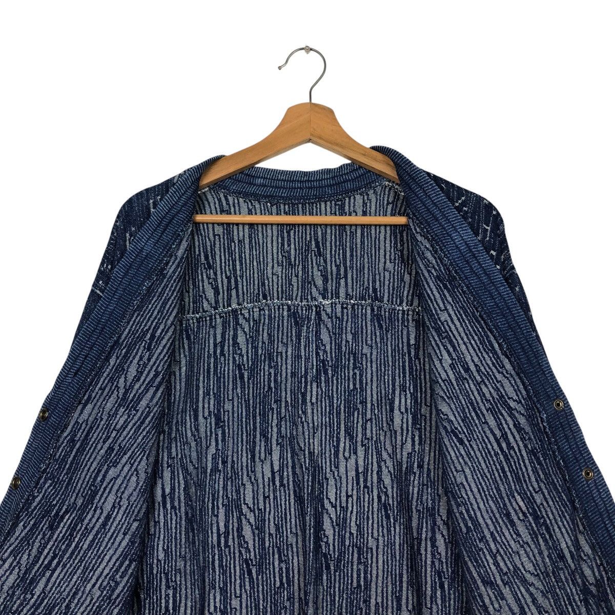 Japanese Brand 📌Vintage Indigo Denim Jacket Unbranded Japan Issey Miyake Size US M / EU 48-50 / 2 - 15 Thumbnail