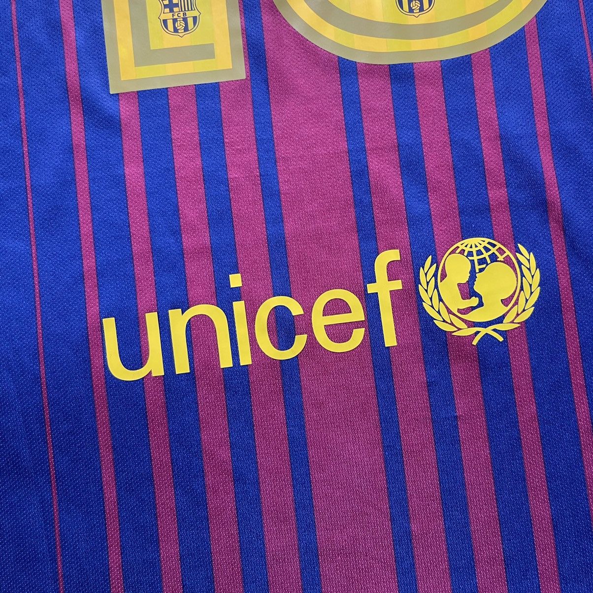 Nike BARCELONA NIKE 2017/2018 FOOTBALL HOME JERSEY #10 MESSI Size US XL / EU 56 / 4 - 7 Thumbnail