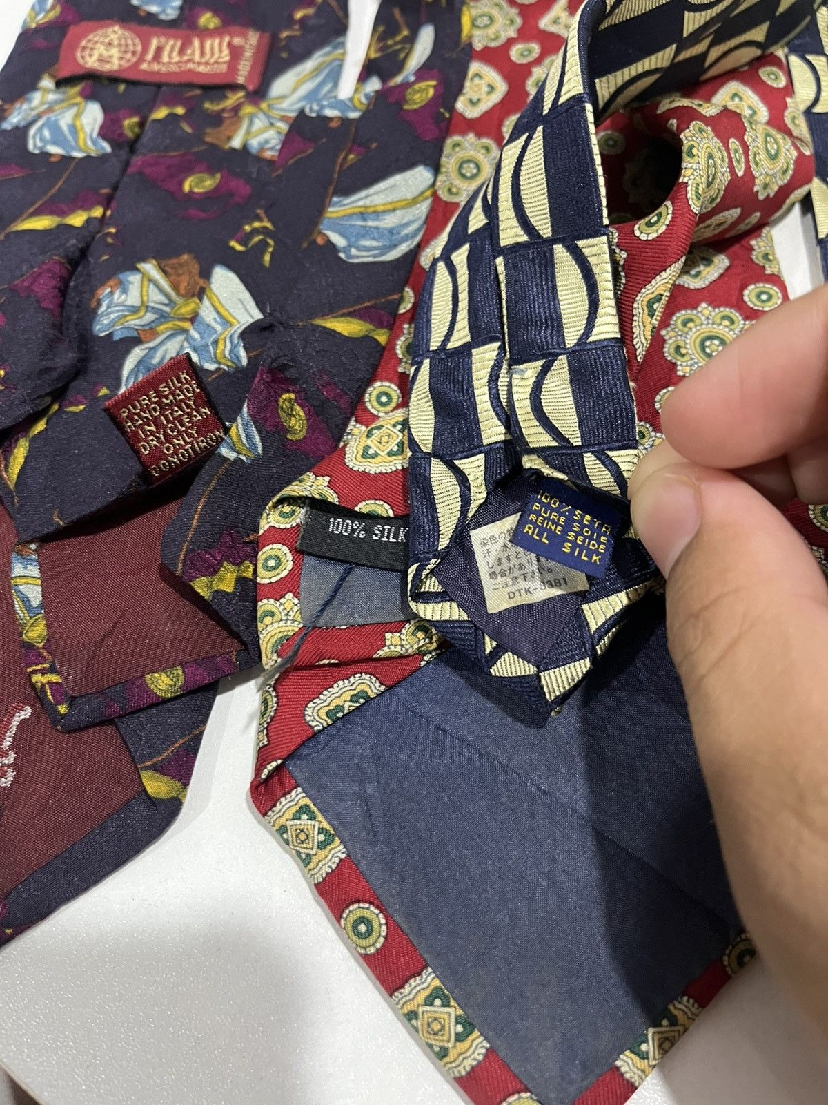 Alviero Martini Vintage Italian Silk Tie Set Alviero Martini Giovanni Vighi Size ONE SIZE - 10 Thumbnail
