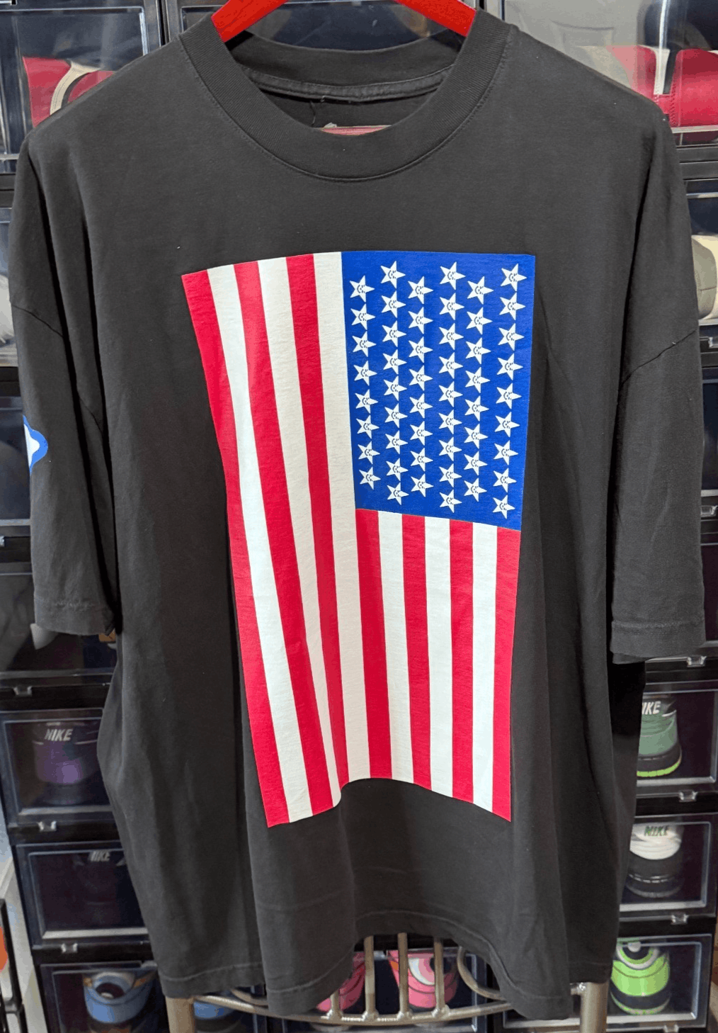ASSPIZZA american flag 50 states tour Black tee size XXL