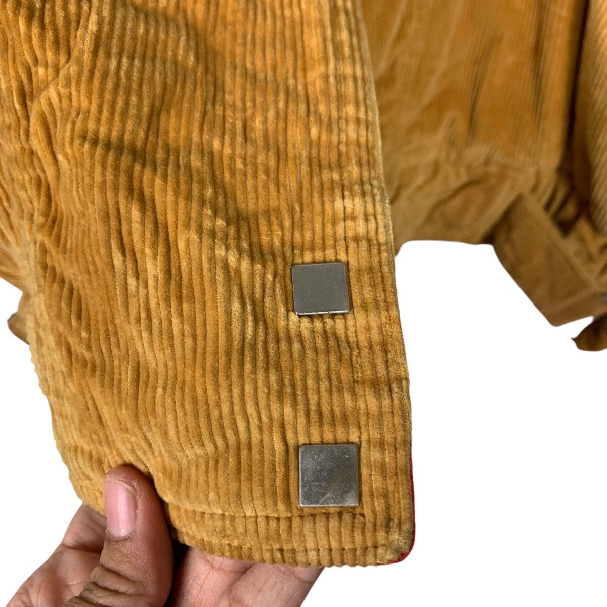 Japanese Brand MARULINNE Asymmetrical Yellow Corduroy Jacket #1832-C79 Size M / US 6-8 / IT 42-44 - 14 Thumbnail