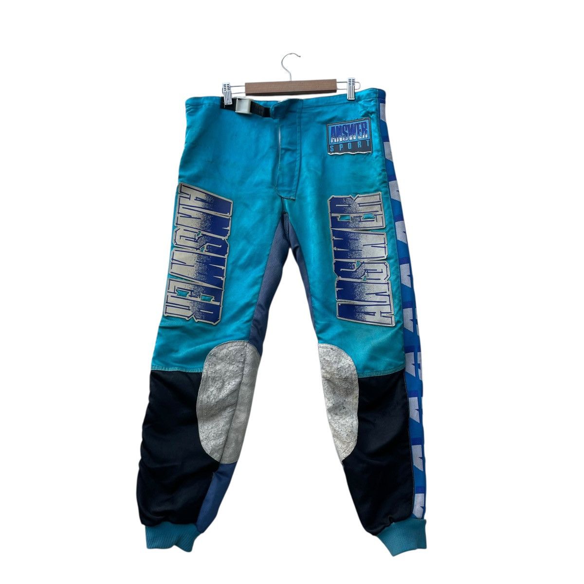 Japanese Brand 💥Vintage Answer Distressed Motocross Trousers Pant Size US 35 - 1 Thumbnail