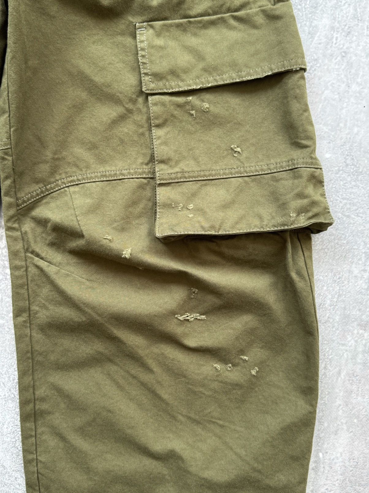 Designer DARKPARK Rosalind Military Green Cargo Pants Size 26" / US 2 / IT 38 - 5 Thumbnail
