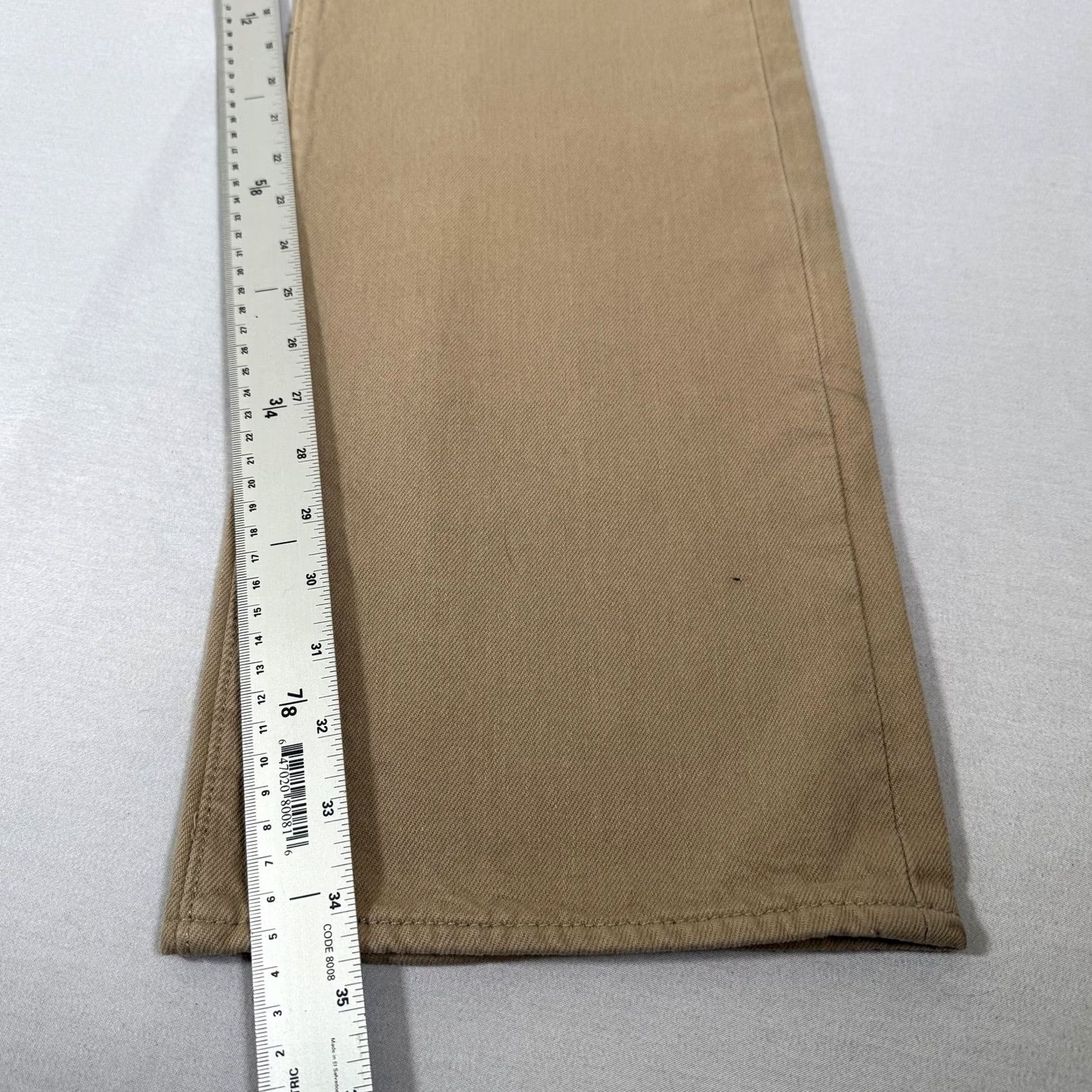 Levi's Levi's 501 Jeans Mens Beige 38x34 Denim Straight Leg Button Fly 5-Pocket Regular Fit Size US 38 / EU 54 - 6 Thumbnail
