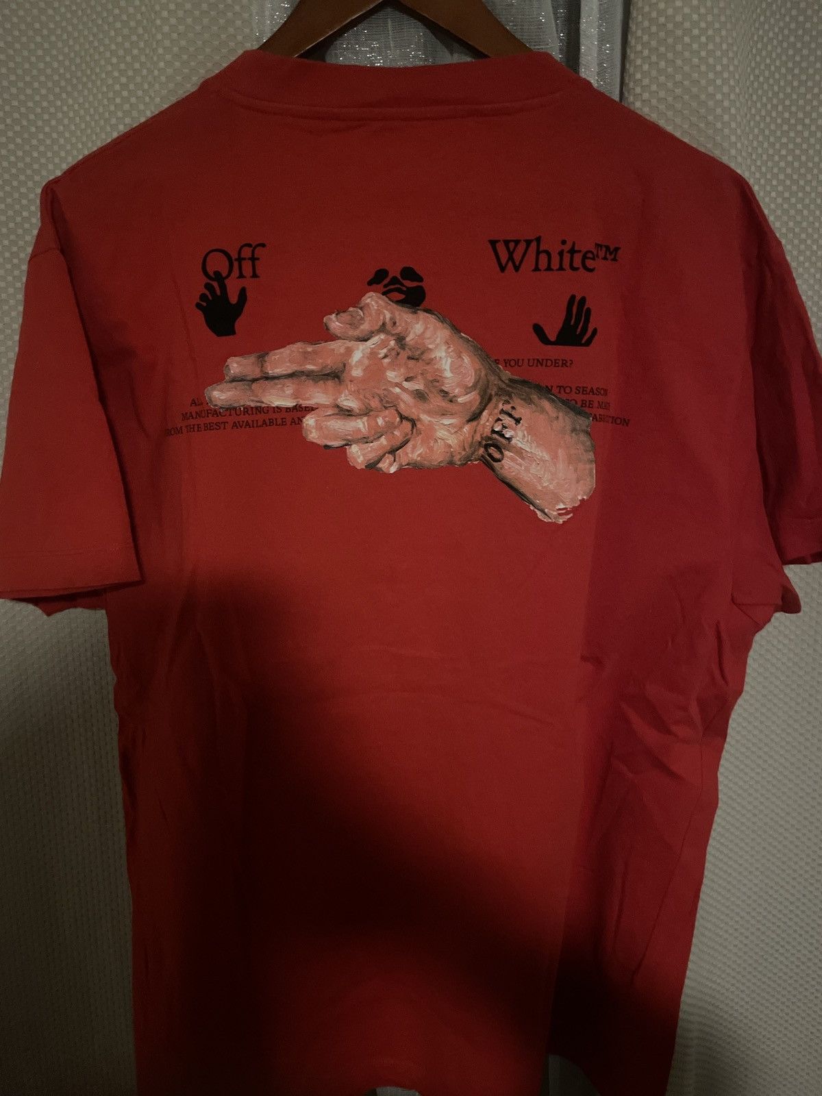 Off-White Off-White Hand Gun Tee Size US XS / EU 42 / 0 - 2 Thumbnail