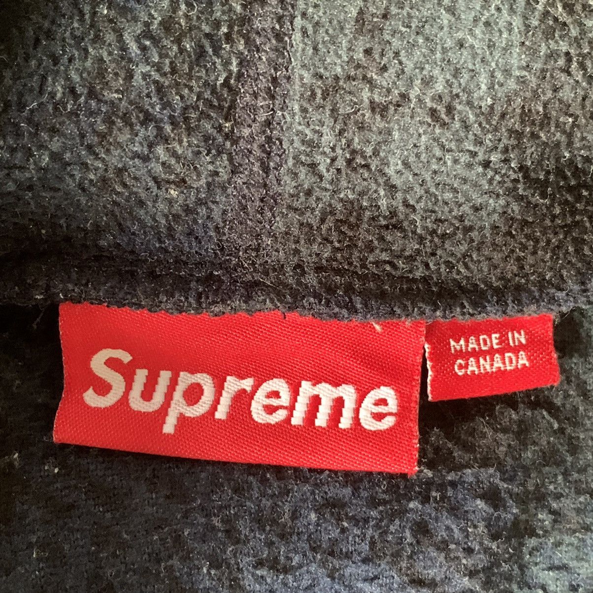 Supreme Fleece Hoodie Check Plaid Size US XL / EU 56 / 4 - 7 Thumbnail