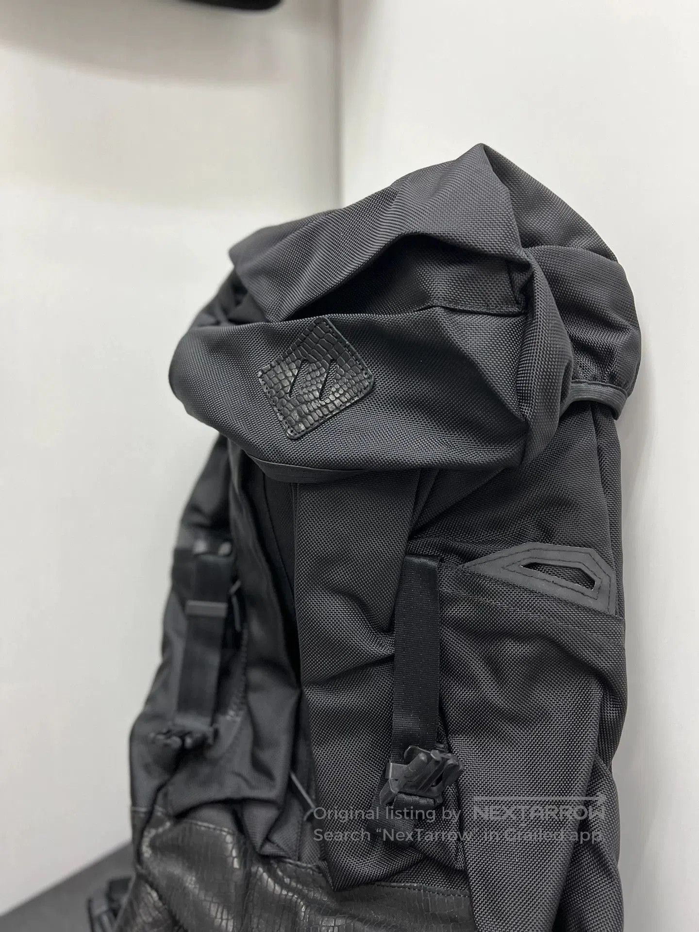 Visvim Black Backpack with Textured Accents. Size ONE SIZE - 3 Thumbnail