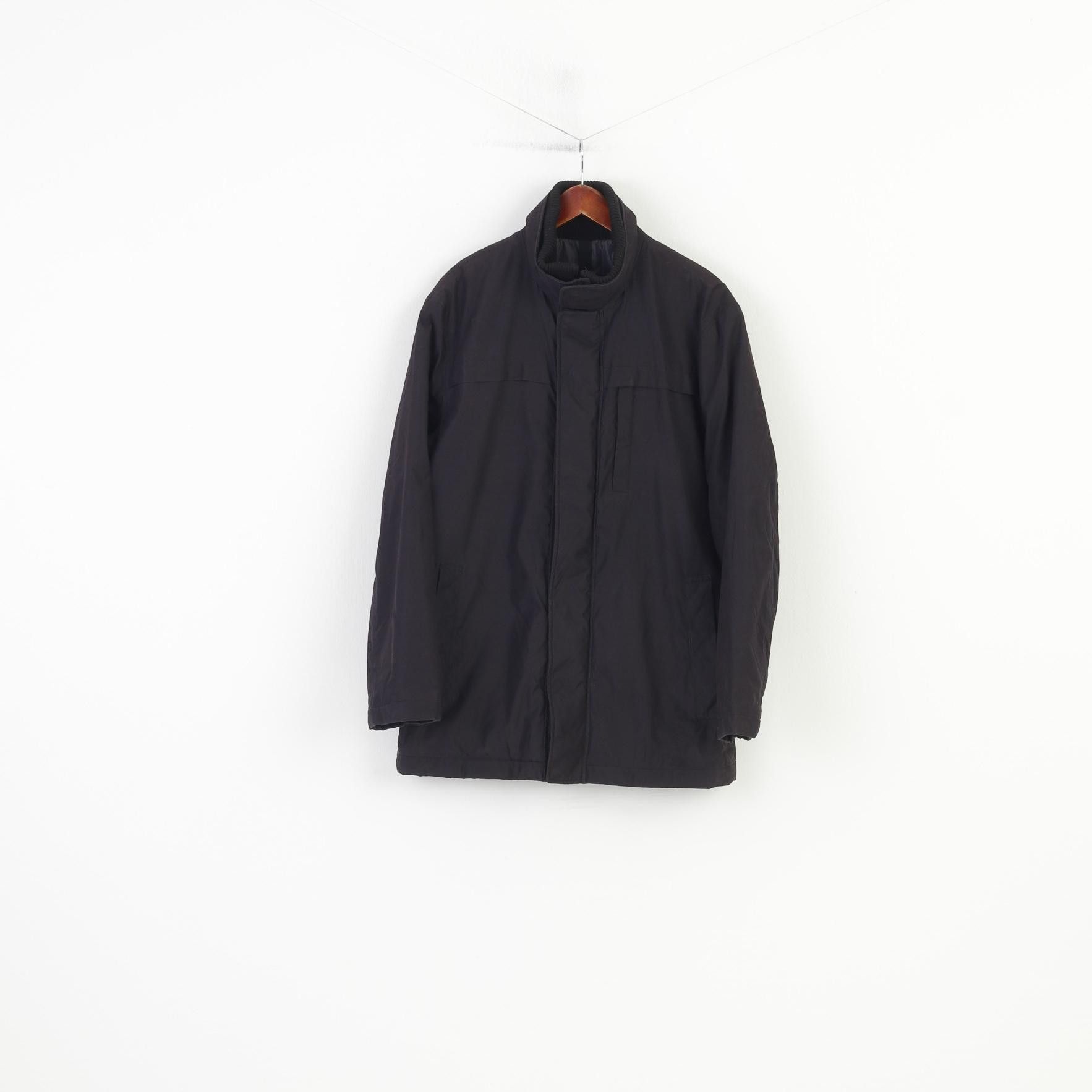 Marks & Spencer M&S Collection Men M Jacket Black Full Zipper Padded 10006 Size US M / EU 48-50 / 2 - 1 Thumbnail