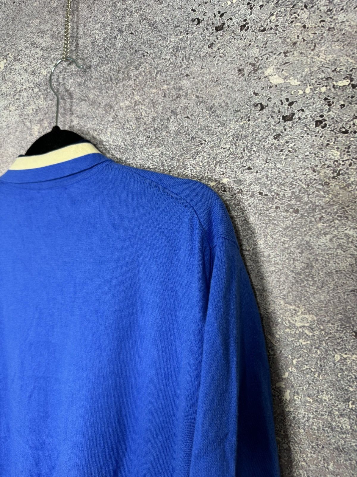 Baracuta × Vintage Vintage Baracuta Knit Polo Shirt Medium Blue Italy Oldmoney Size US M / EU 48-50 / 2 - 16 Thumbnail