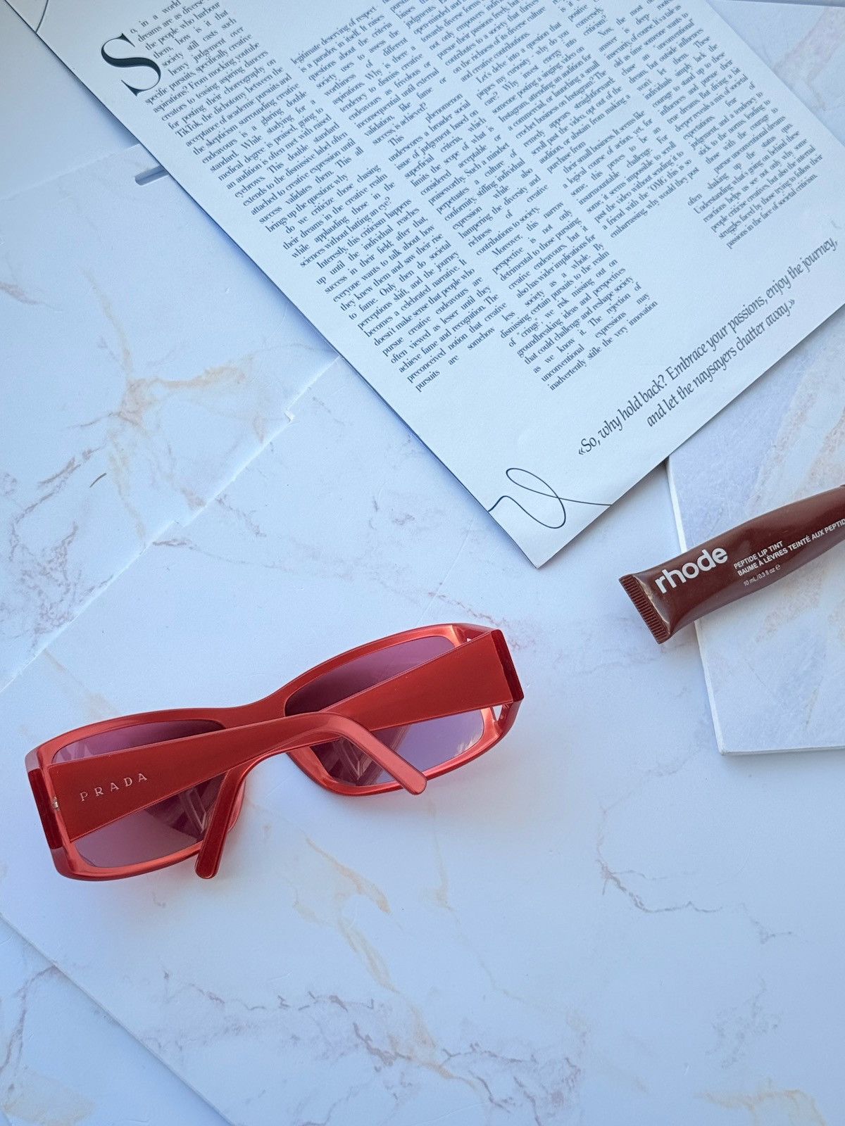 Prada Prada vintage red sunglasses SPR01F Size ONE SIZE - 17 Thumbnail