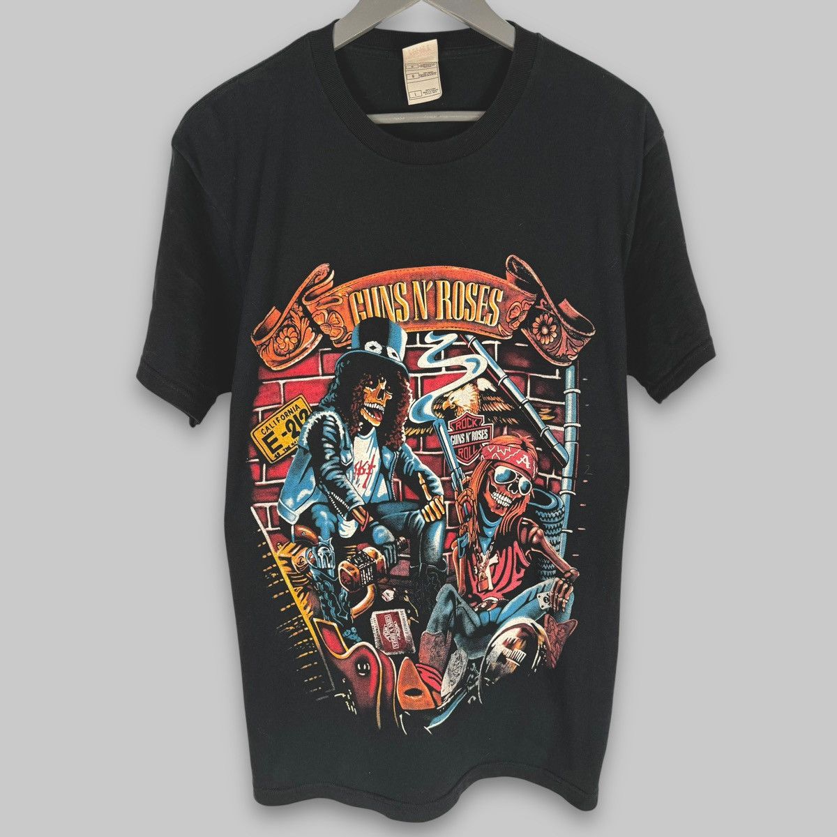 Band Tees Vintage Guns N’ Roses Harley Style Rare Print T Shirt Size US L / EU 52-54 / 3 - 1 Thumbnail