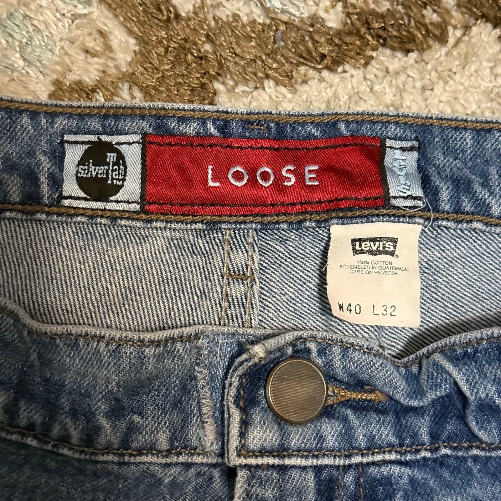 Levi's Vintage 1998 Levi's Silvertab Loose Fit Jeans 40x32 Baggy Size US 40 / EU 56 - 7 Thumbnail