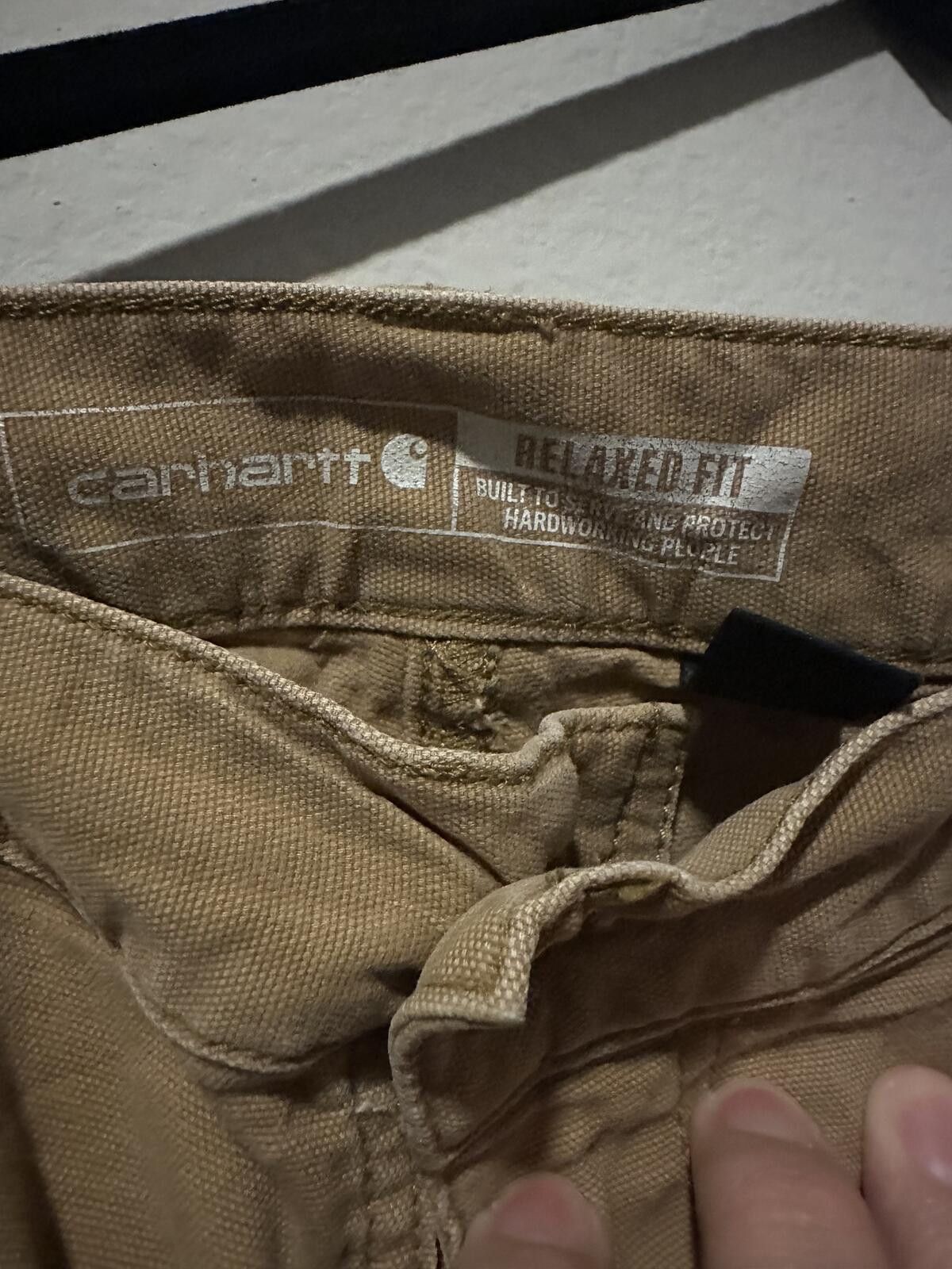 Carhartt Carhartt Relaxed Fit Khaki Work Shorts Size 33 Size US 33 - 2 Thumbnail