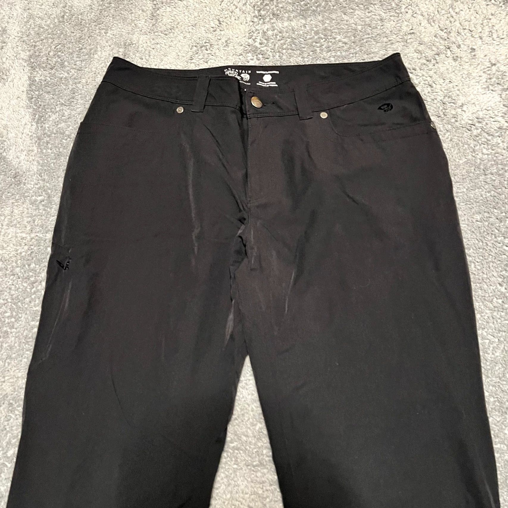 Mountain Hardwear Mountain Hardwear Pants Womens 10 Regular Black Nylon Hiking Ankle 34x30.5 Womens Size 32" / US 10 / IT 46 - 2 Thumbnail