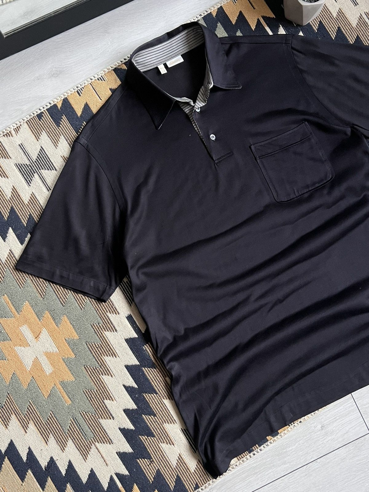 Brioni Brioni Vintage Luxury Silk Polos Size US L / EU 52-54 / 3 - 3 Thumbnail