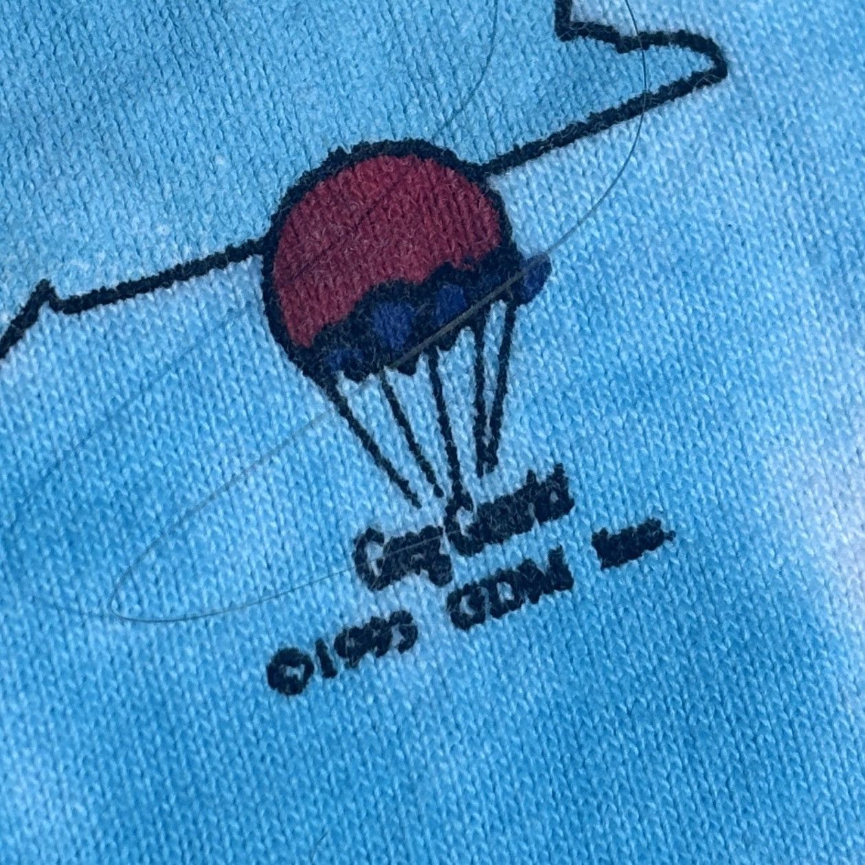 Grateful Dead × Online Ceramics 1993 Liquid Blue Grateful Dead Parachuting Bears Size US L / EU 52-54 / 3 - 3 Thumbnail