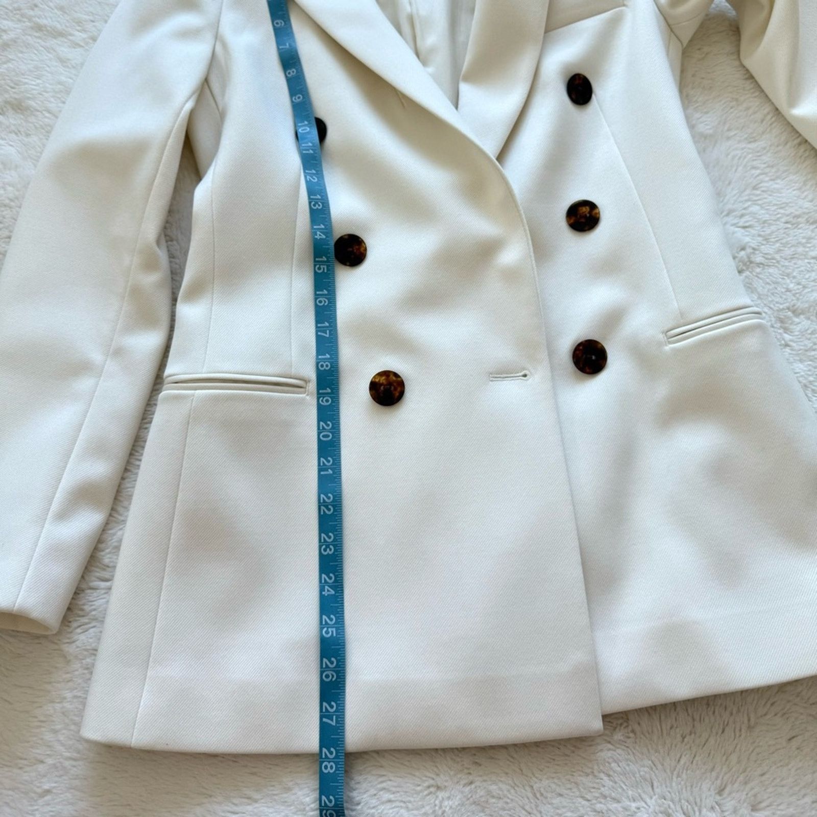 Reiss REISS women white jacket blazer size 2 US Retail 650$ Size XS / US 0-2 / IT 36-38 - 9 Thumbnail