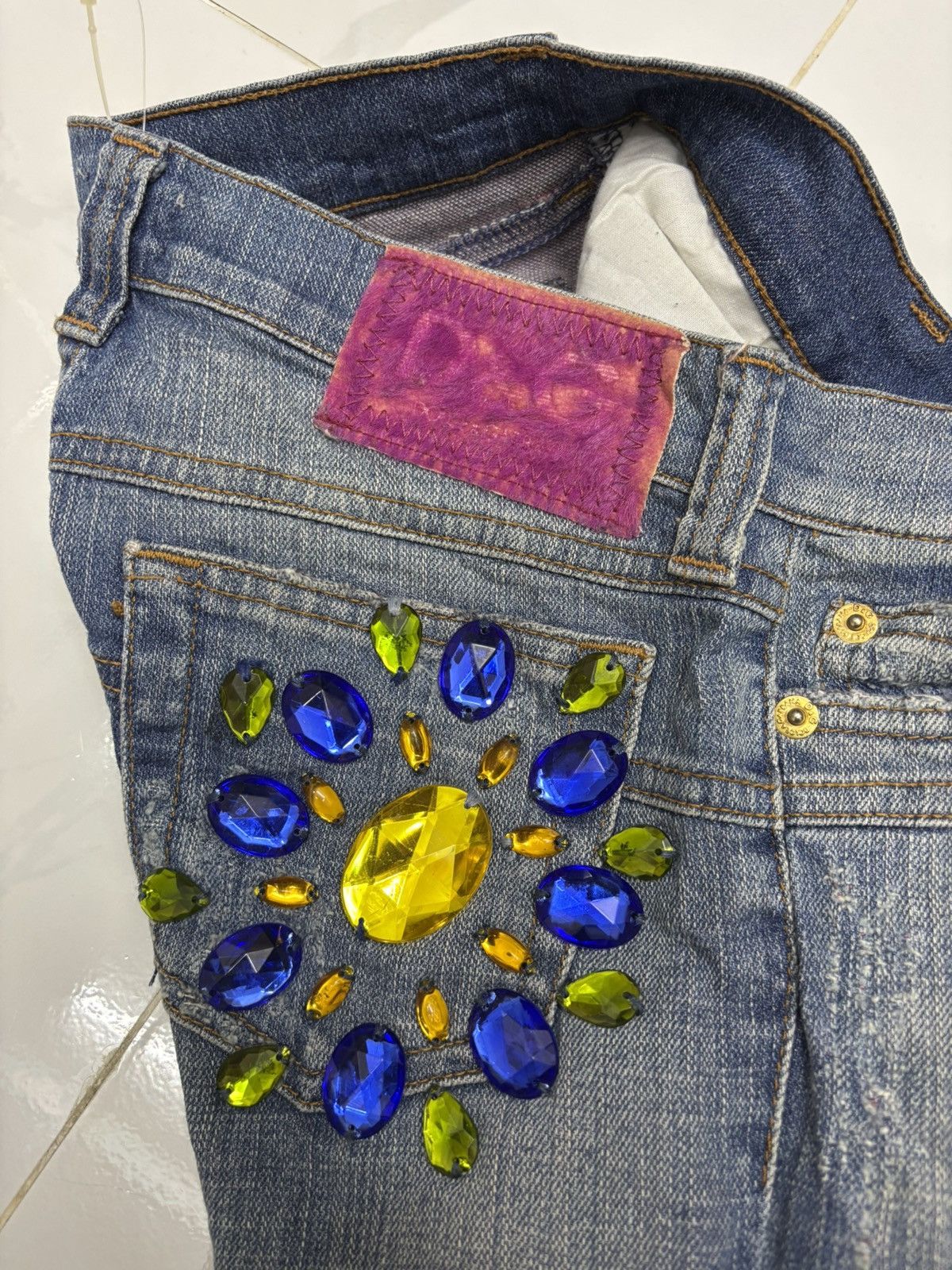 Dolce & Gabbana 🇮🇹 D&G Japan Market Skinny Denim Jeans Size 25" / US 0 / IT 36 - 12 Thumbnail