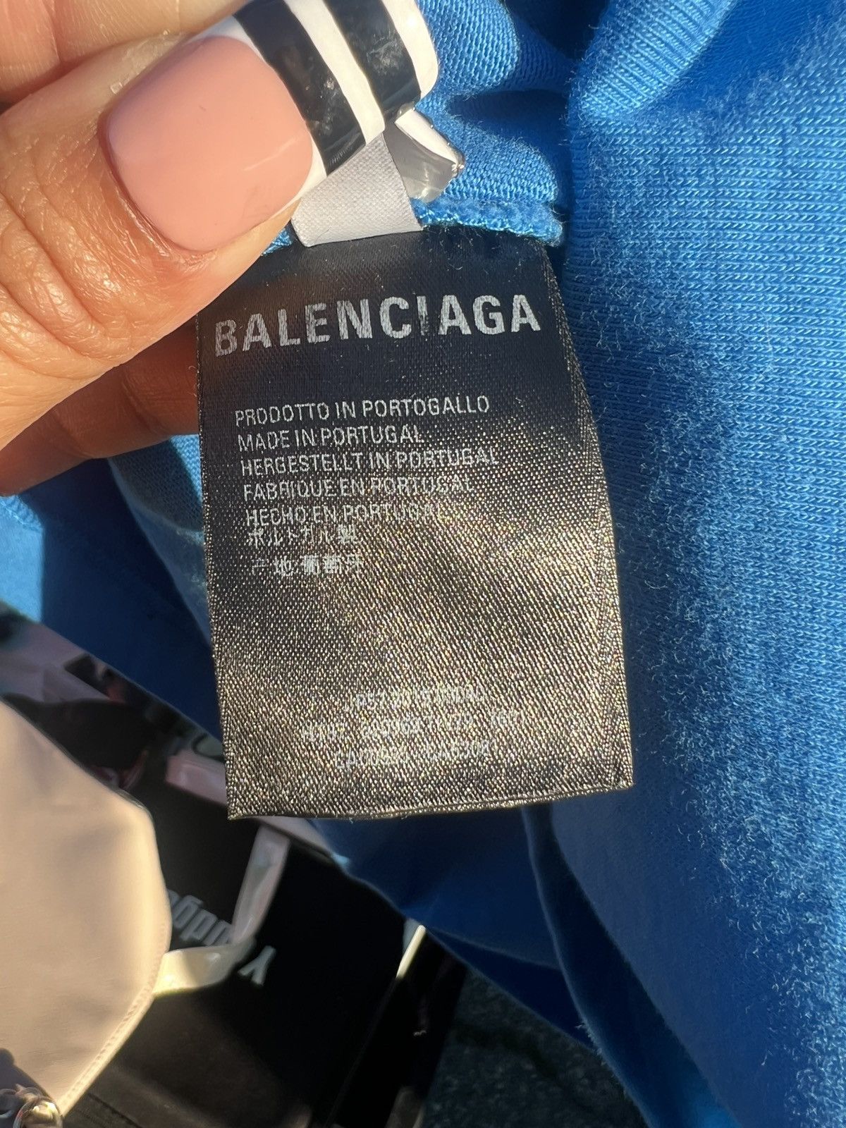 Balenciaga Balenciaga Blue Credit card Logo Tee Size US XXS / EU 40 - 4 Thumbnail