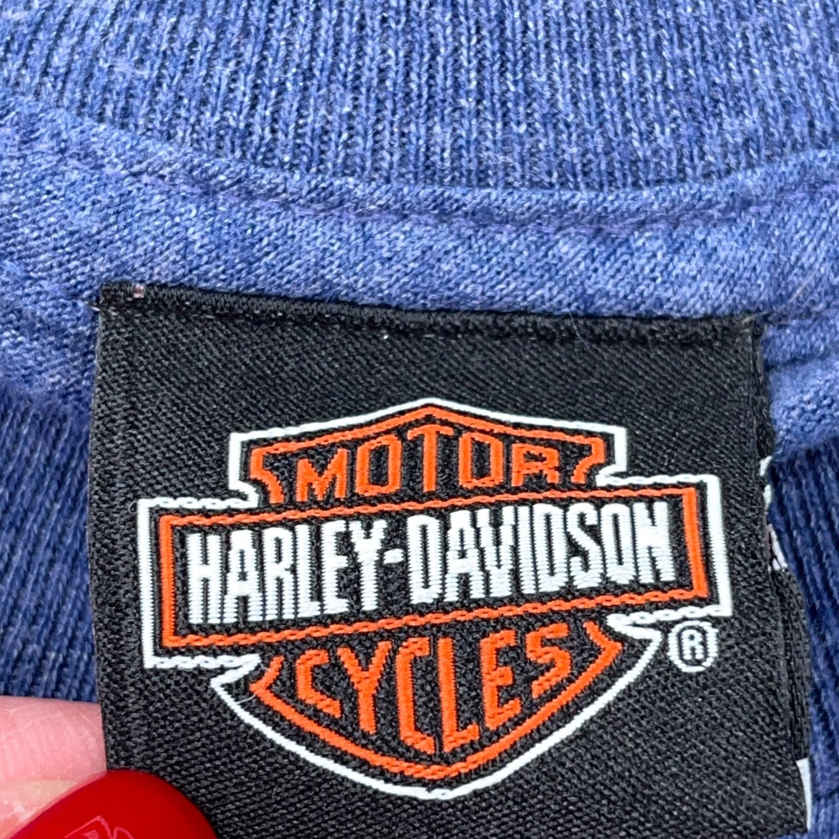 Harley Davidson VINTAGE Harley-Davidson Shirt Men L Blue Bear 2004 Logo Graphic Print T-Shirt USA 80s Biker Retro Size US L / EU 52-54 / 3 - 5 Thumbnail