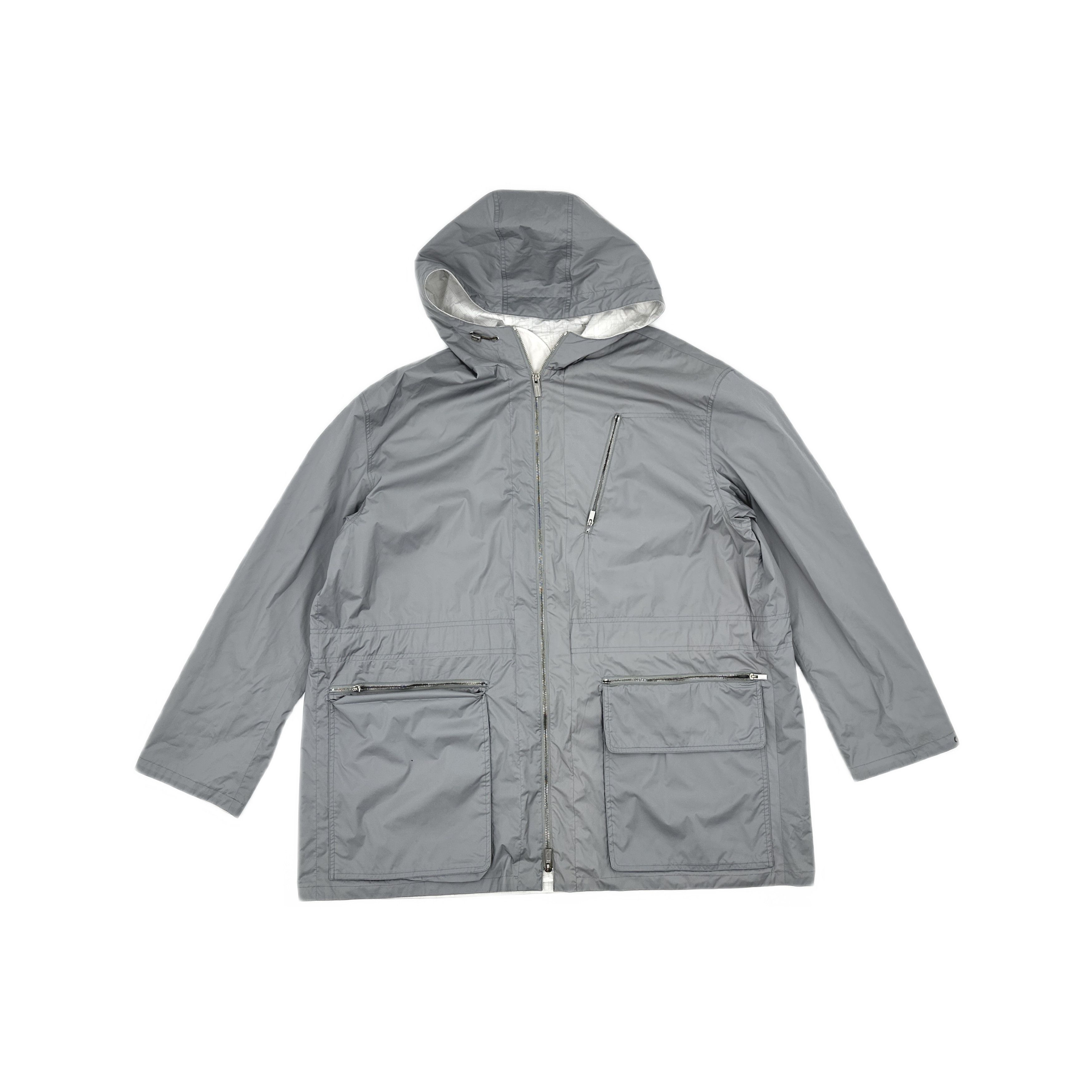 Hermes Hermes Hooded Light Jacket Grey Size 50 Size US M / EU 48-50 / 2 - 1 Thumbnail