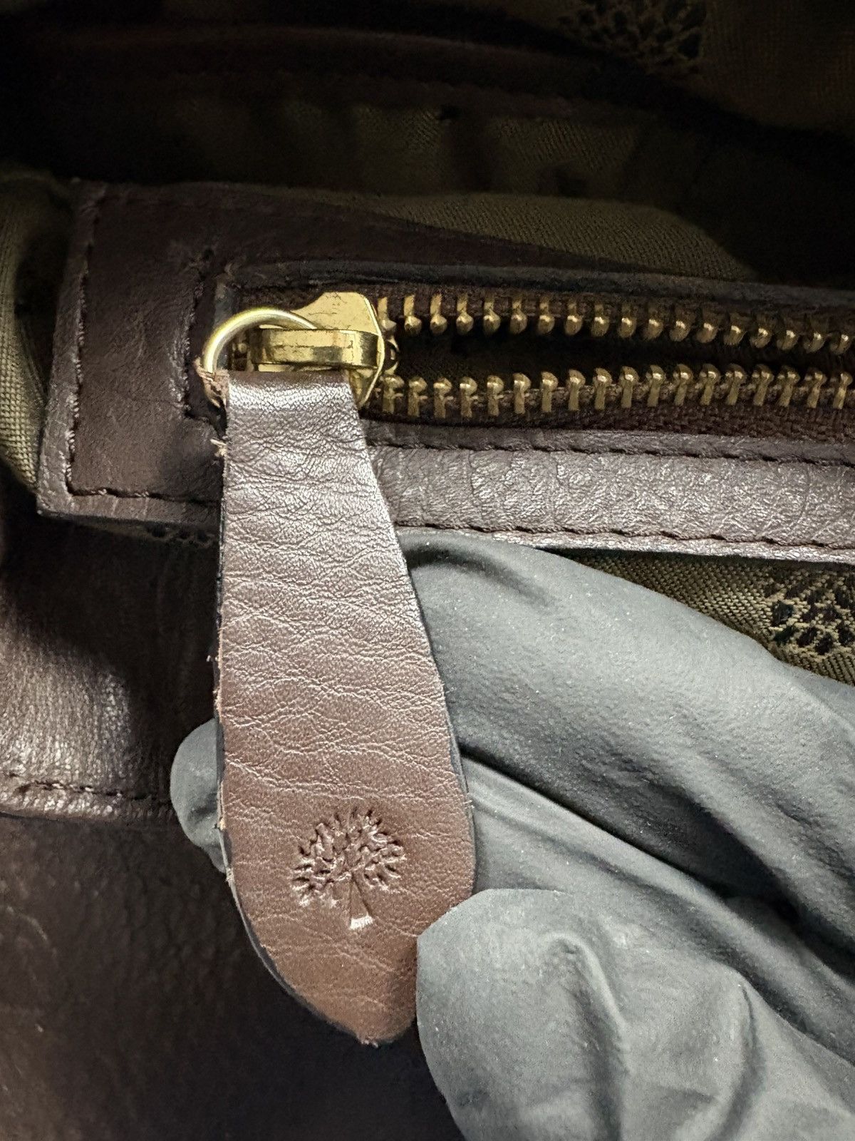 Mulberry Mulberry Brown Leather Crossbody Bag Tree Logo Vintage Size ONE SIZE - 16 Thumbnail