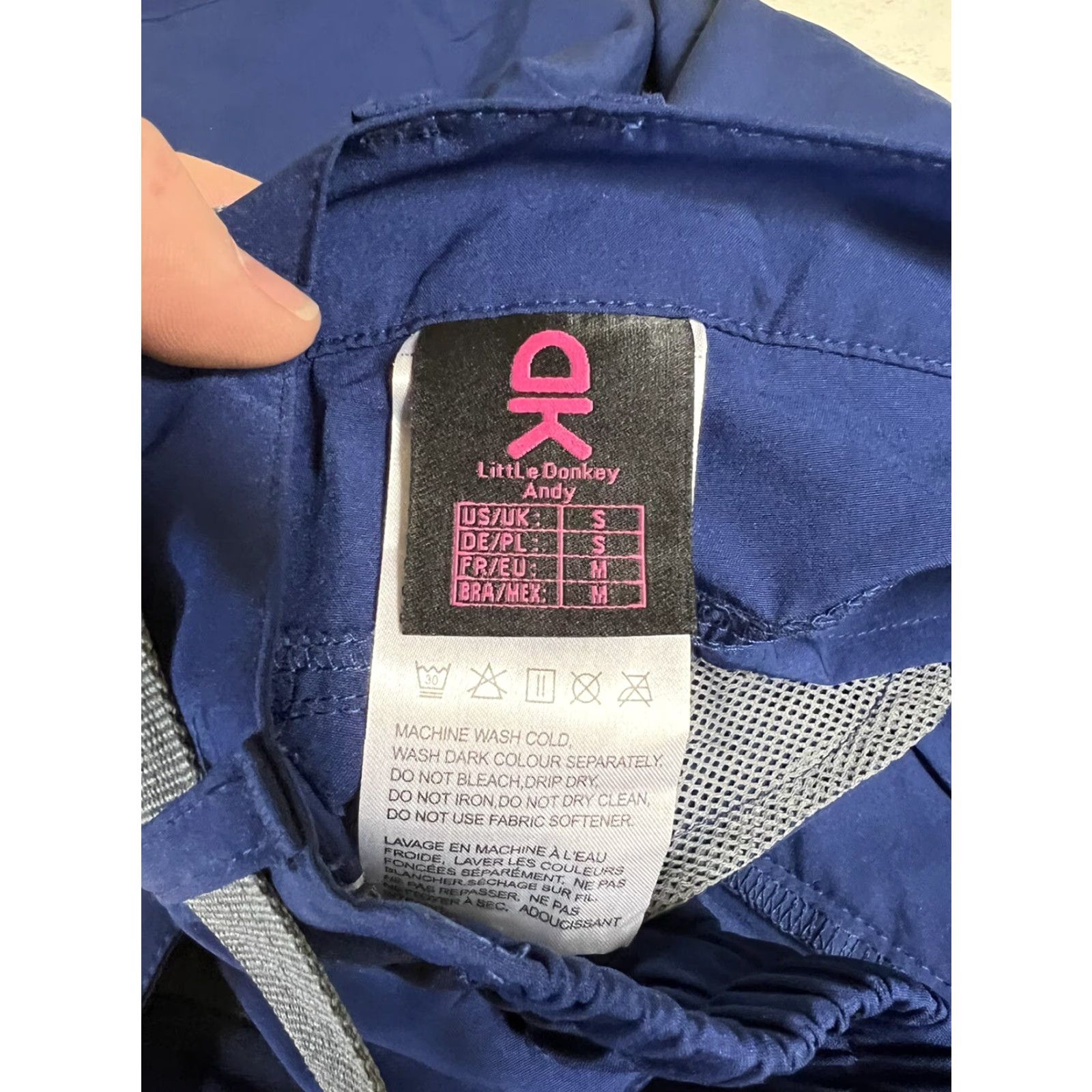 Vintage KD Little Donkey Andy Pants Women's S Blue Convertible Zip-Off Hiking Capri Shorts Size 28" / US 6 / IT 42 - 5 Thumbnail