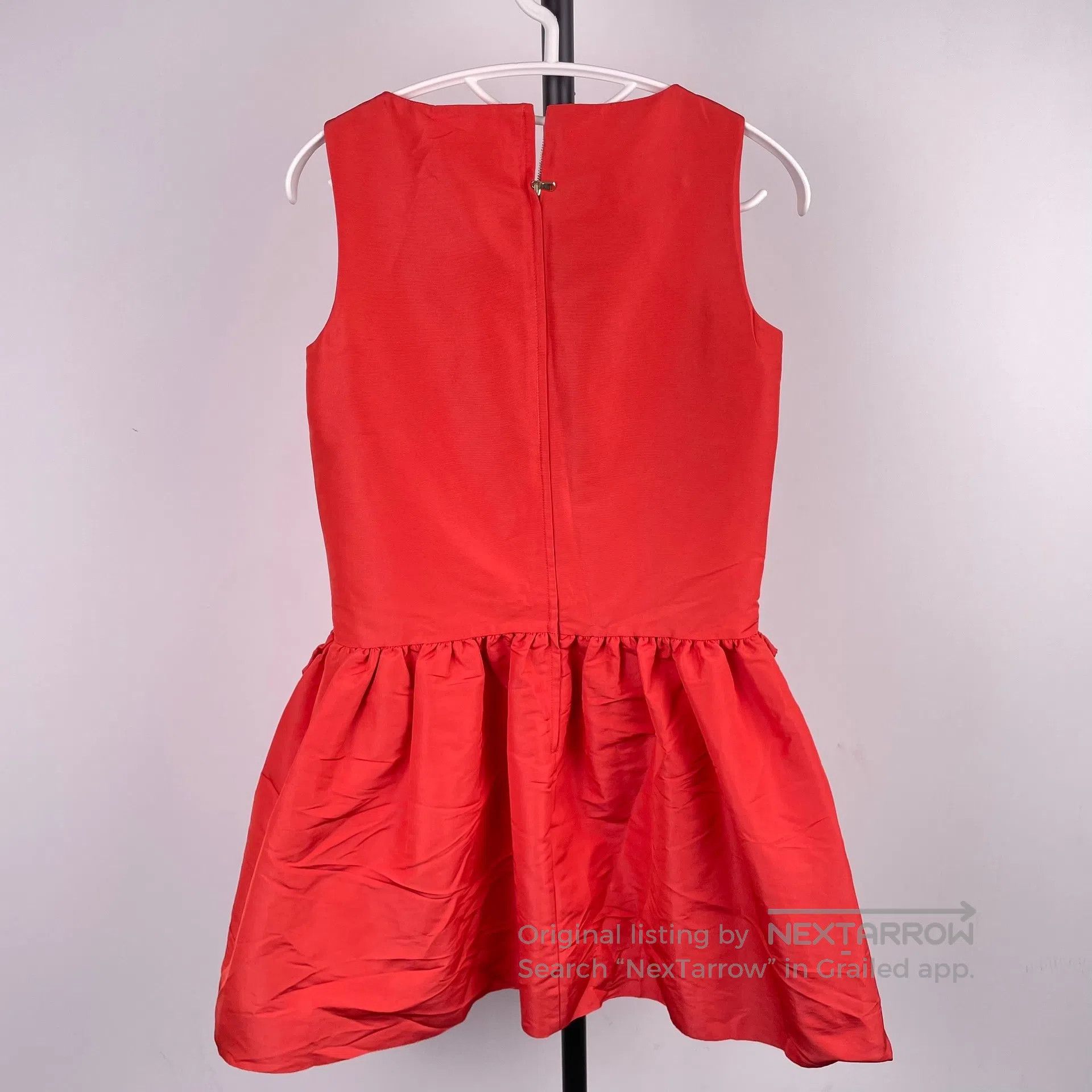 Valentino Valentino Red Elegant Mini Dress with Bow at Waist Size 40 Size S / US 4 / IT 40 - 2 Thumbnail