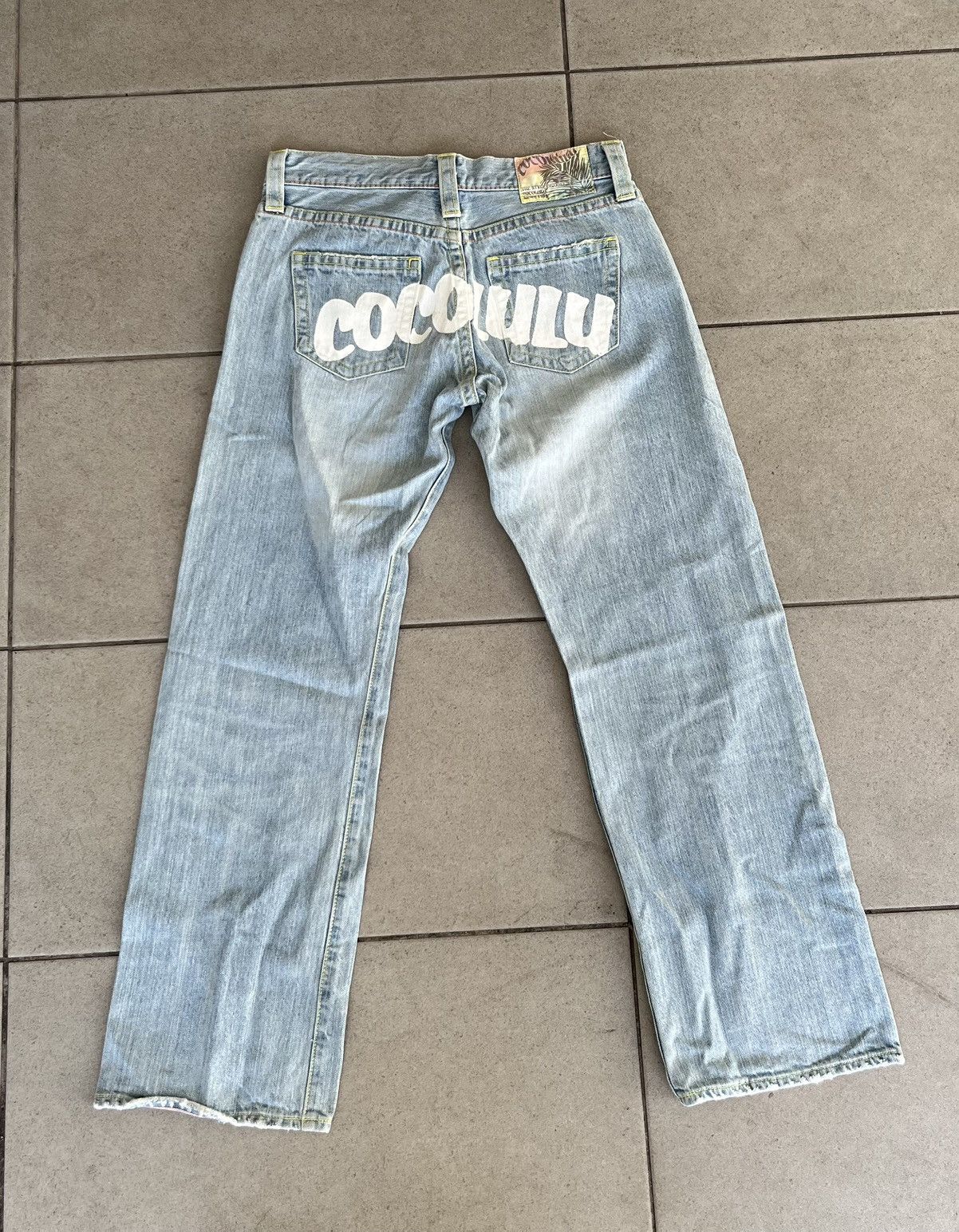 Vintage CO & LU Iconic Japanese Brand Faded Blue Jeans