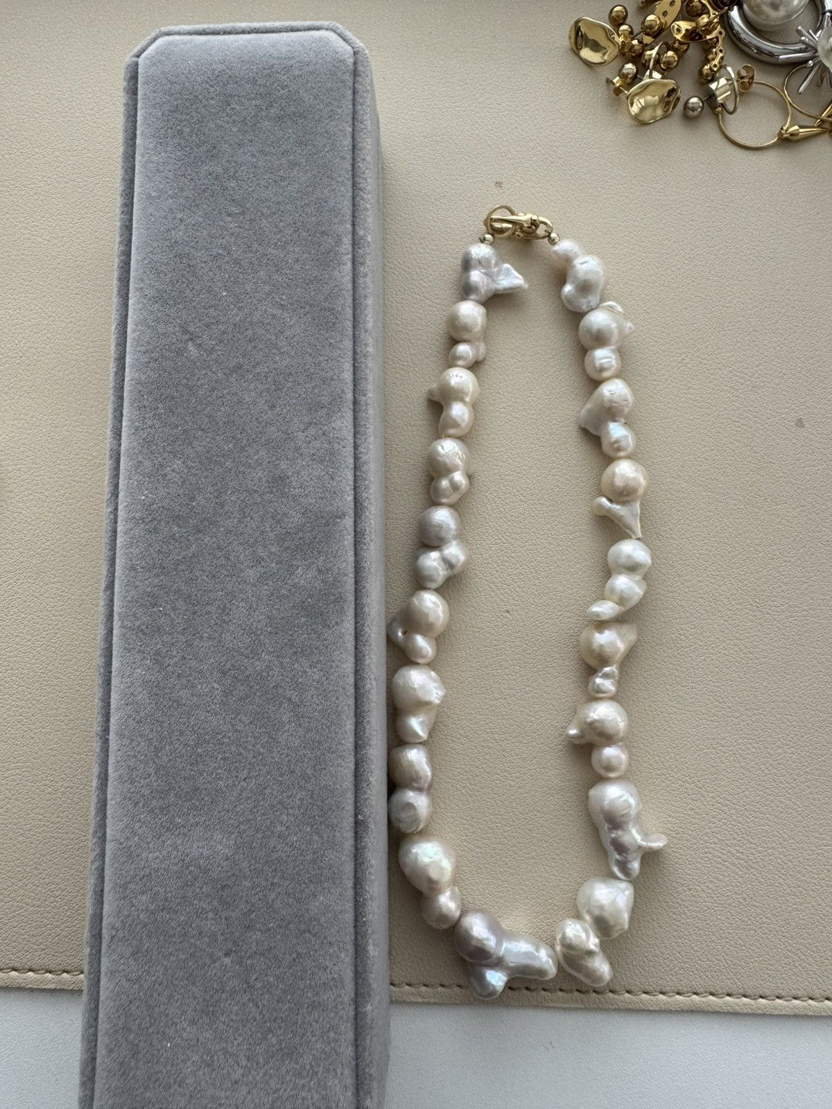 Vintage Stunning baroque pearl necklace with unique shapes Size ONE SIZE - 2 Thumbnail